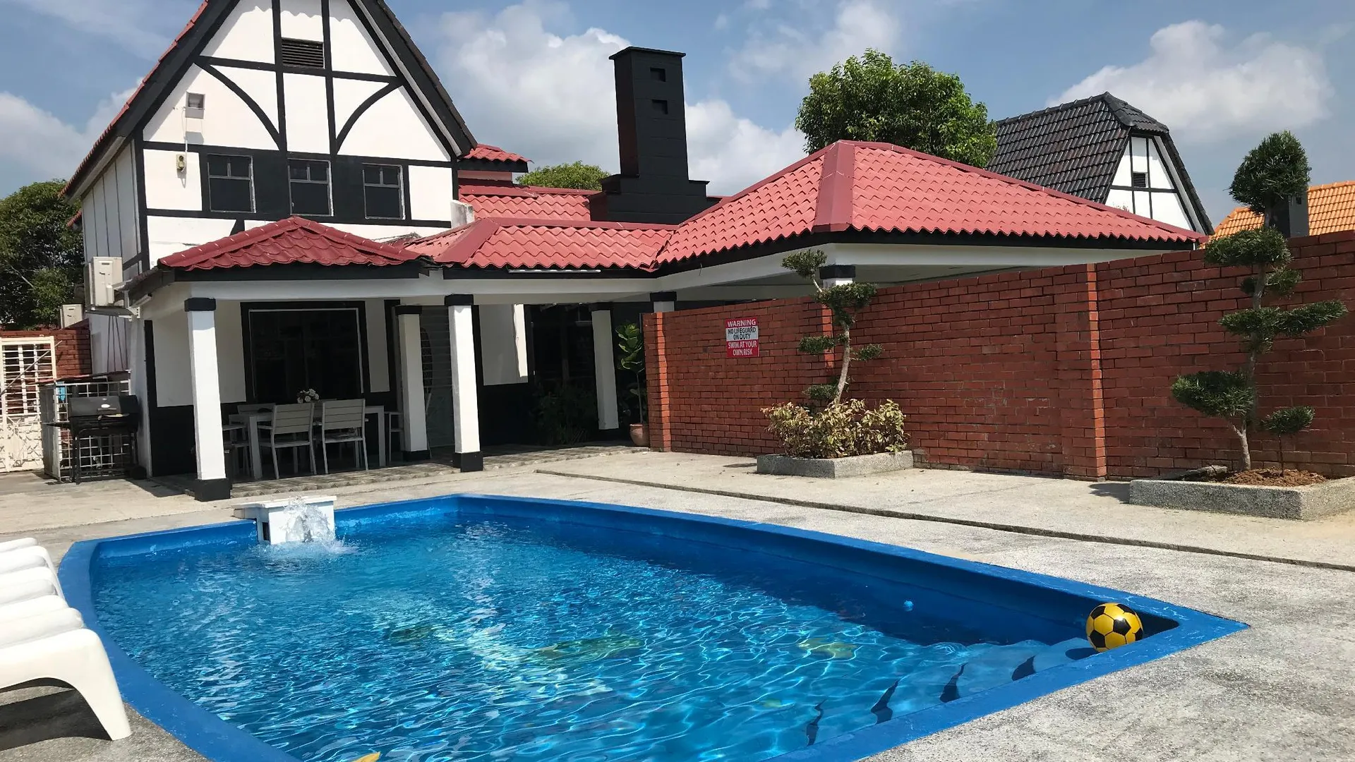 말라카 알러 가자의 빌라 (1000m², 침실 4개, 프라이빗 욕실 2개) 2성급 싱글룸 전망