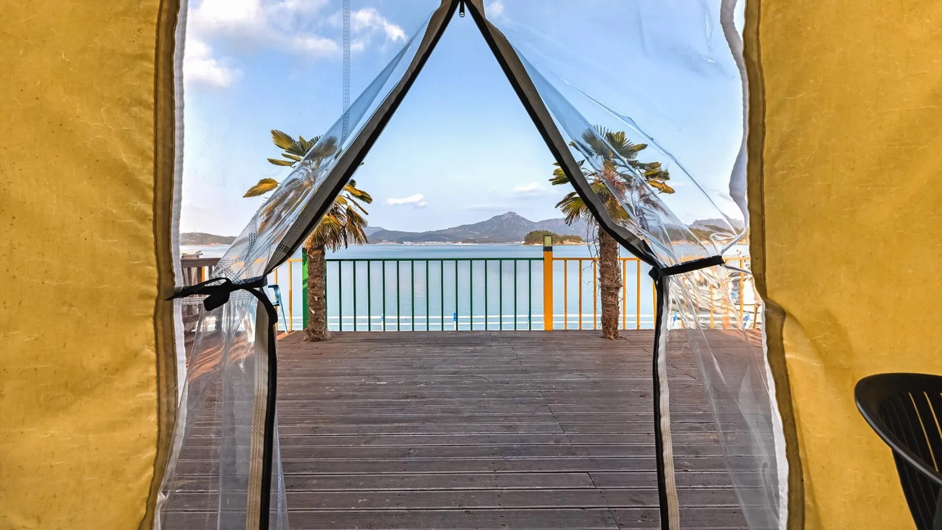 통영 고성 블루비치 펜션 글램핑 3성급 게스트하우스 외관