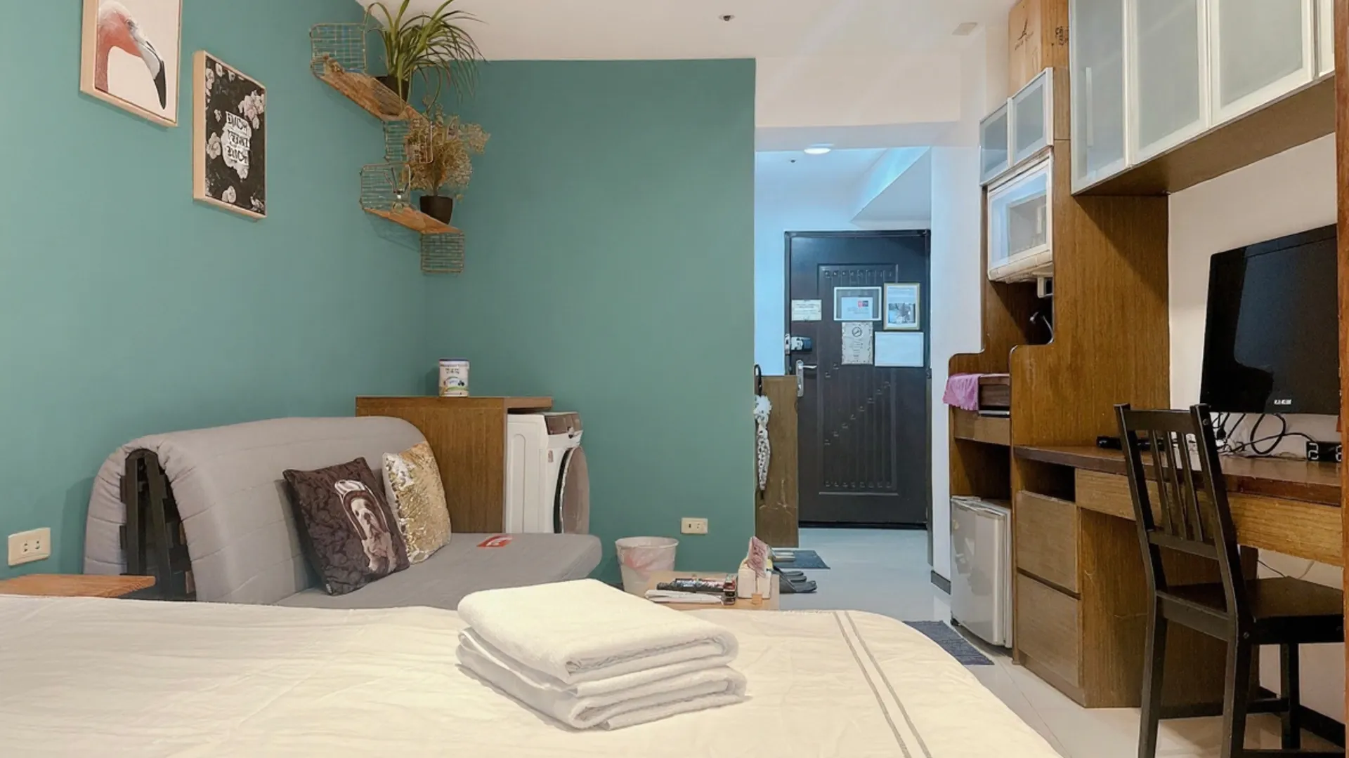 타이베이 다안 구의 스튜디오 아파트먼트 (49m², 프라이빗 욕실 1개) 2성급 싱글룸 스위트룸