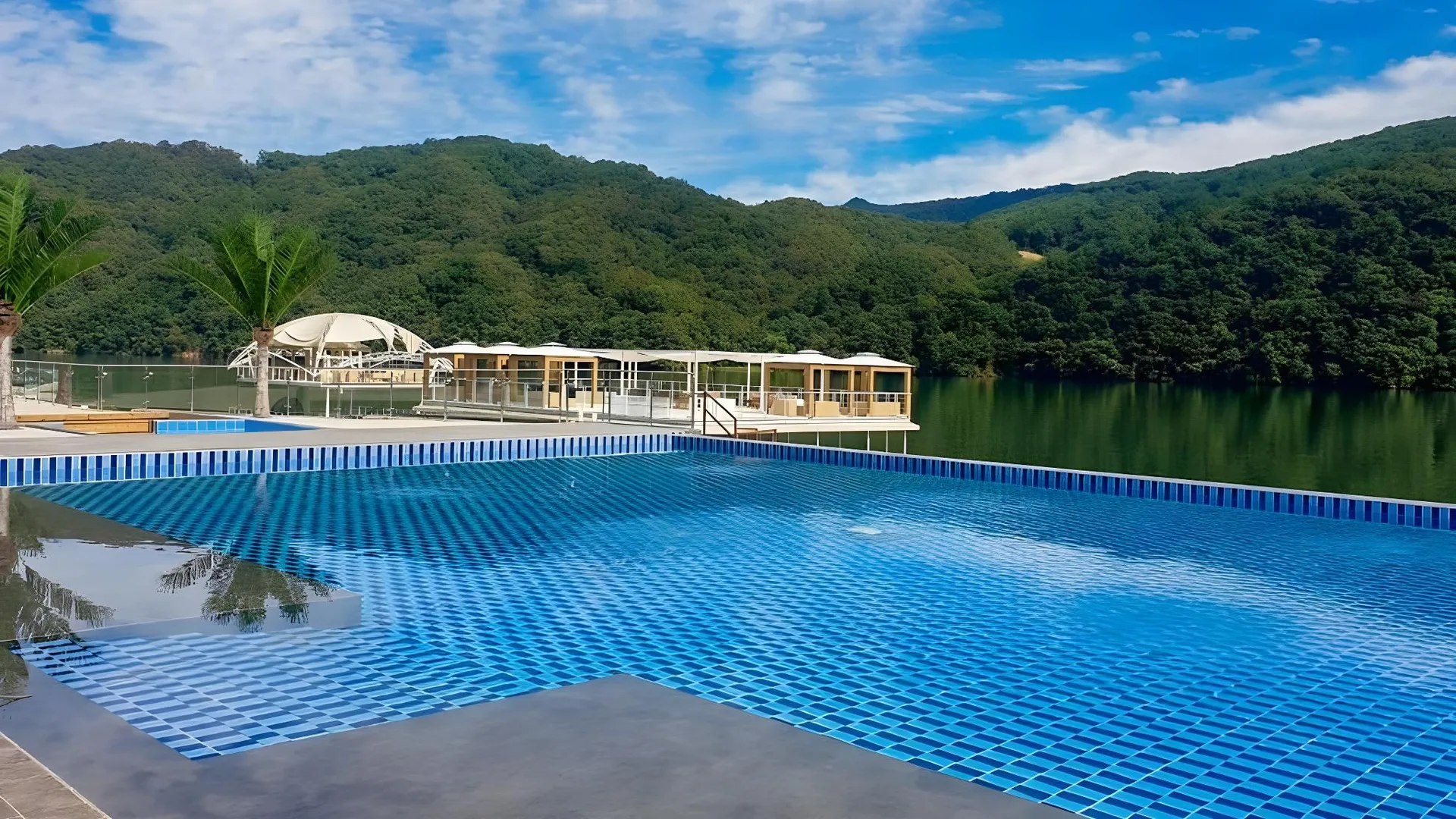 가평 포세이돈 카라반 2성급 게스트하우스 레스토랑