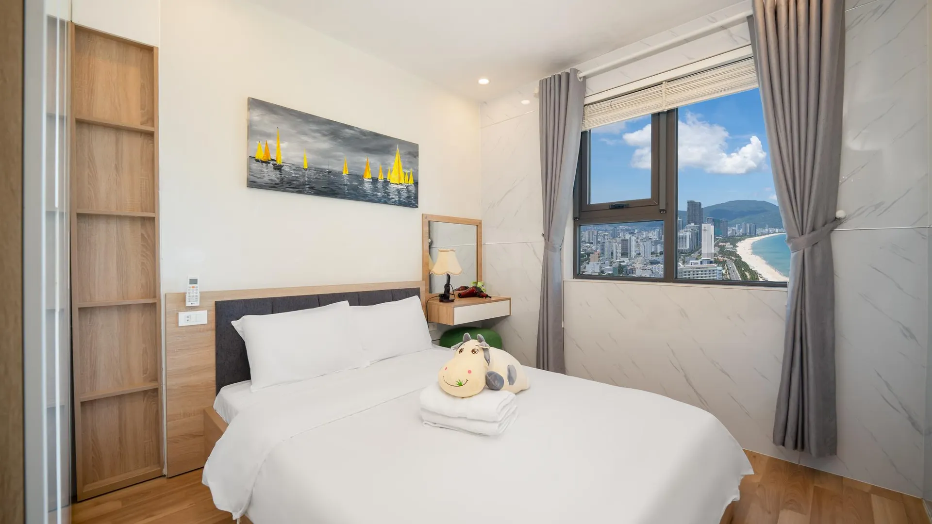 다낭 푸옥미의 아파트먼트 (66m², 침실 2개, 프라이빗 욕실 2개) 4성급 싱글룸 스위트룸