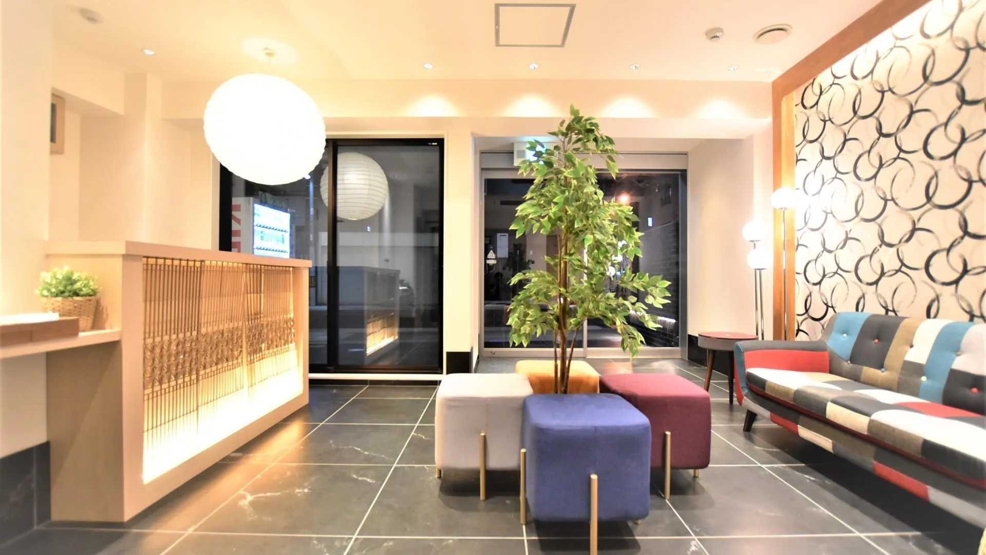 오사카 엔카 남바 1 호텔 3성급 게스트하우스 로비