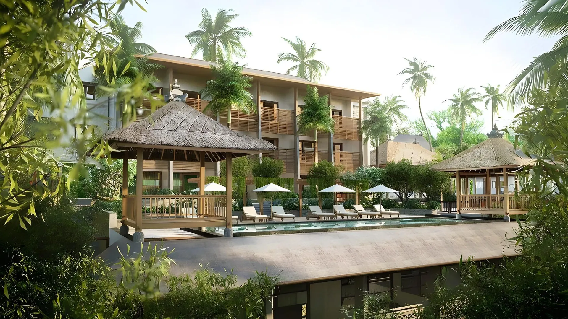 발리 아디와나 리조트 젬바완 4성급 호텔 수영장