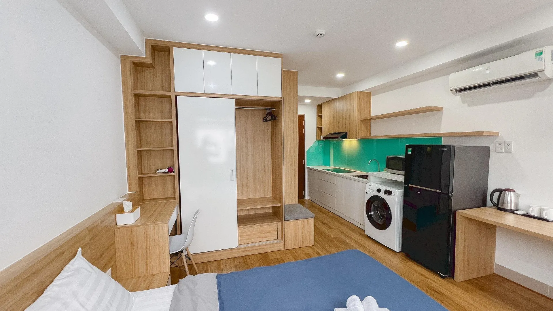 호치민 홈 어웨이 서비스드 아파트먼트 - 끼꽌 4성급 호텔 객실