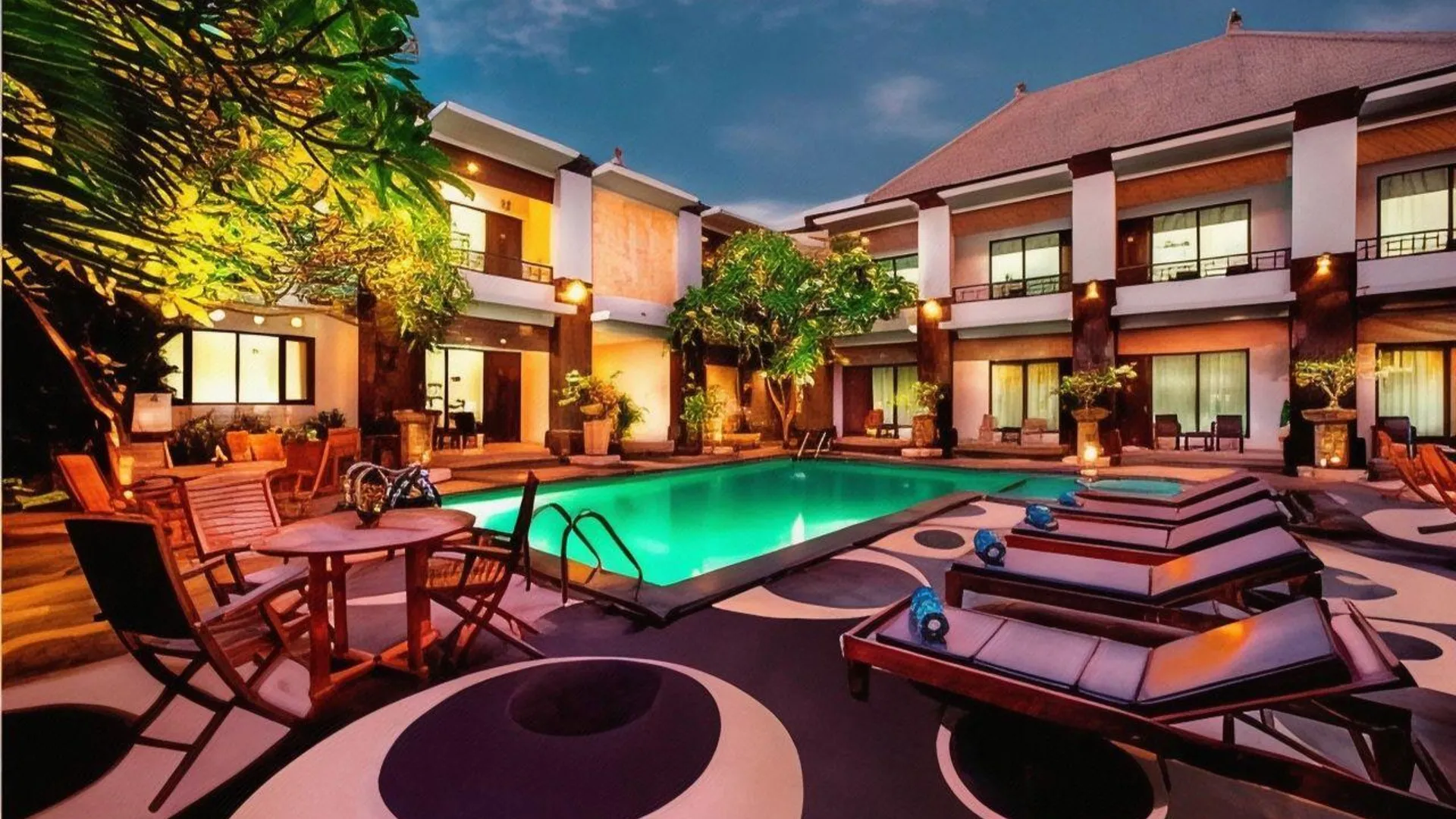 발리 더 래디언트 호텔 앤 스파 3성급 호텔 객실