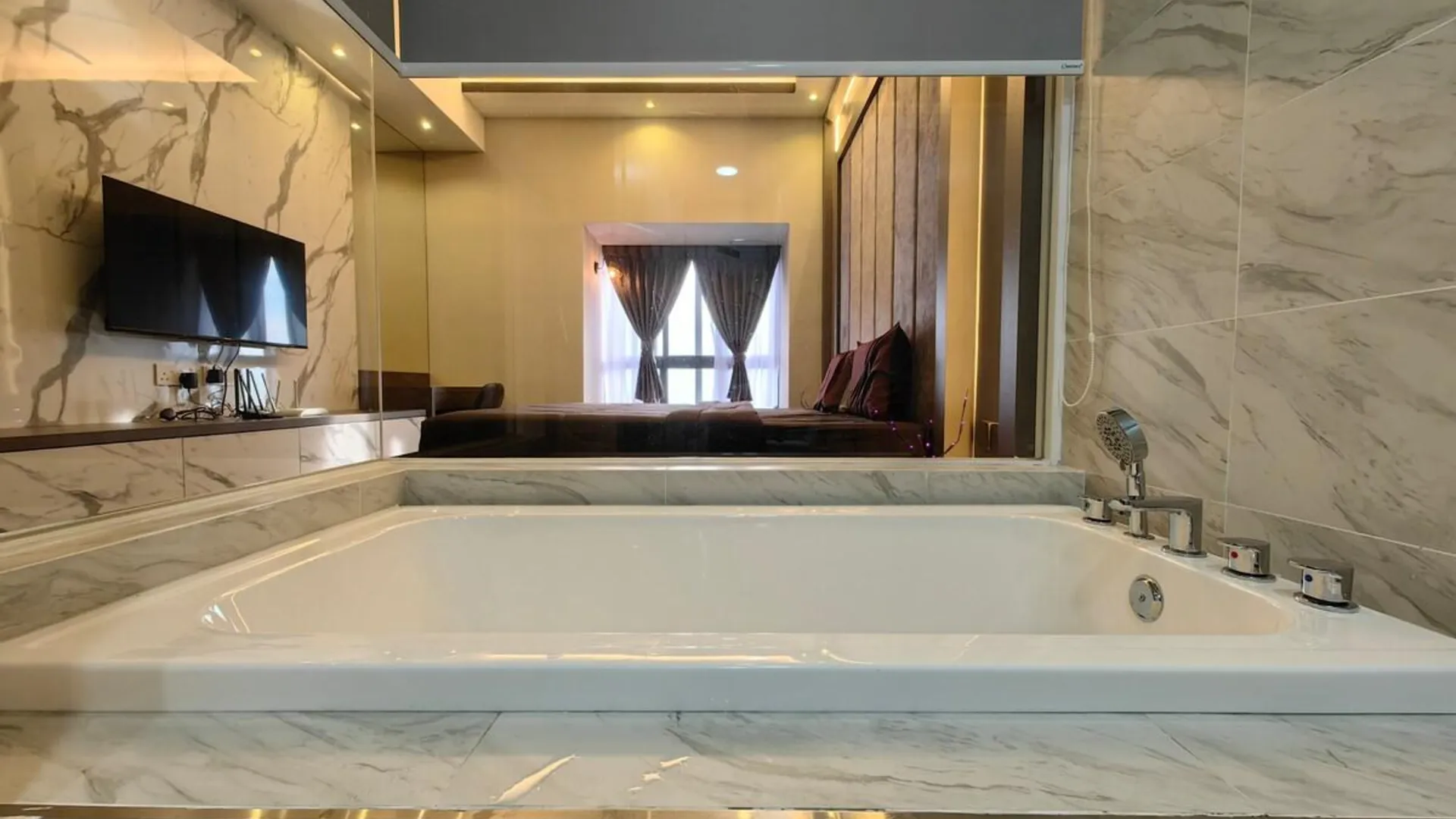 말라카 멜라카 라야의 아파트먼트 (70m², 침실 2개, 프라이빗 욕실 2개) 4성급 싱글룸 전망