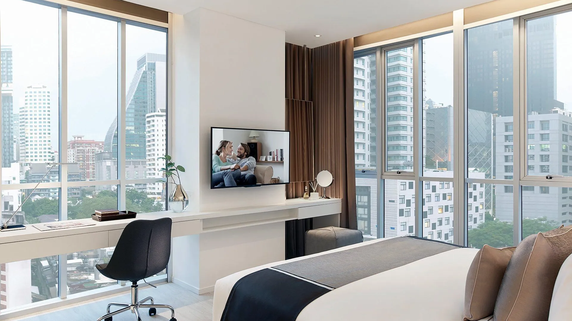 방콕 서머셋 메종 아속 방콕 4성급 호텔 스위트룸