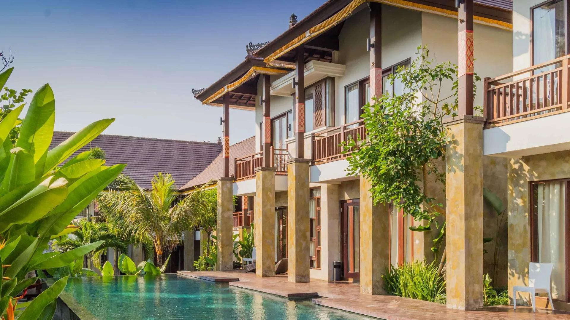 발리 자부 창구 비치 빌라 3성급 호텔 객실