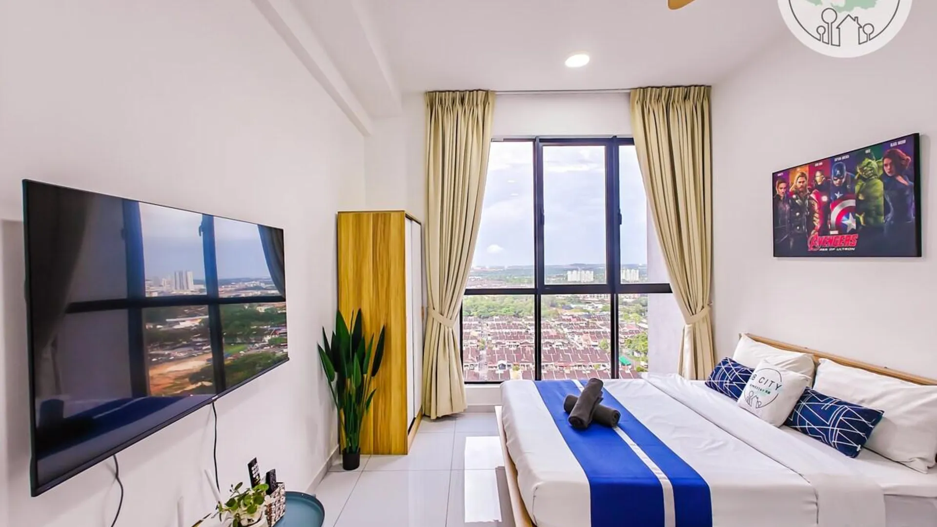 조호바루 / 조호르바루 스쿠다이의 스튜디오 아파트먼트 (30m², 프라이빗 욕실 1개) 4성급 싱글룸 스위트룸