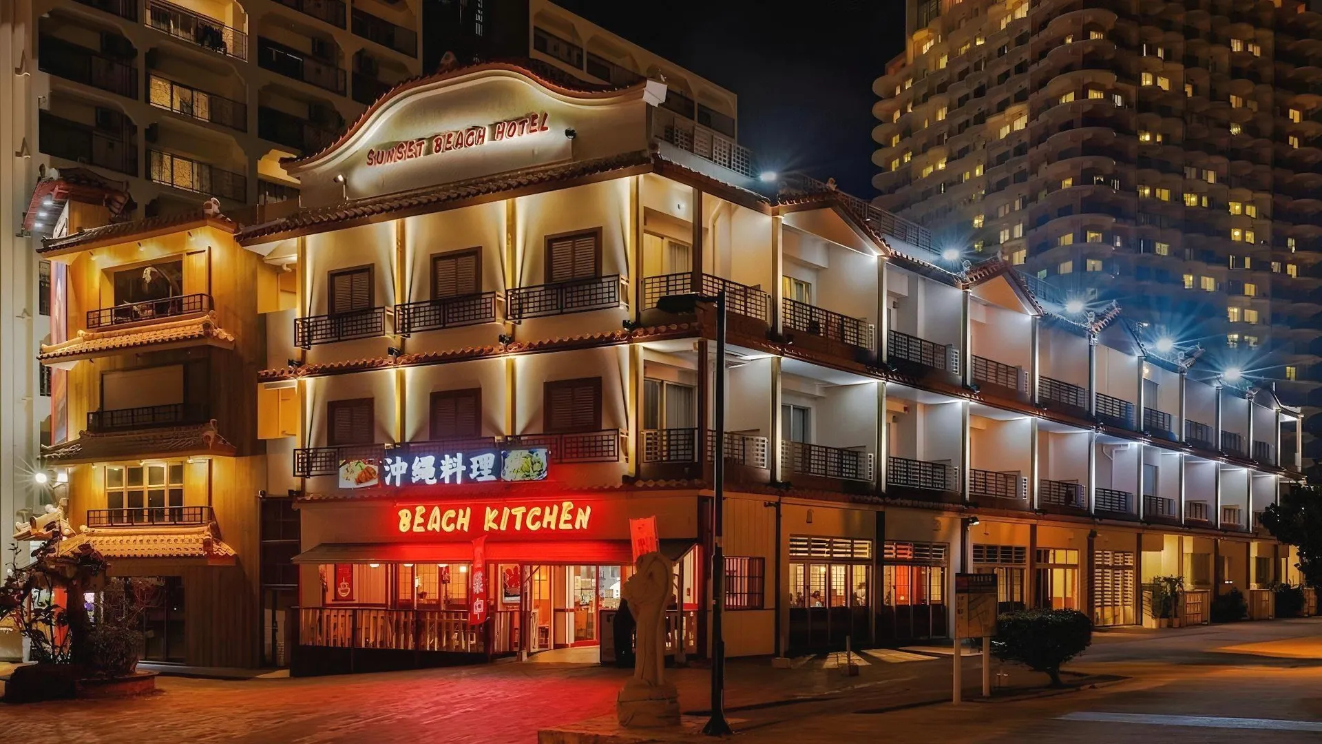 오키나와 본섬 선셋 비치 호텔 3성급 호텔 객실