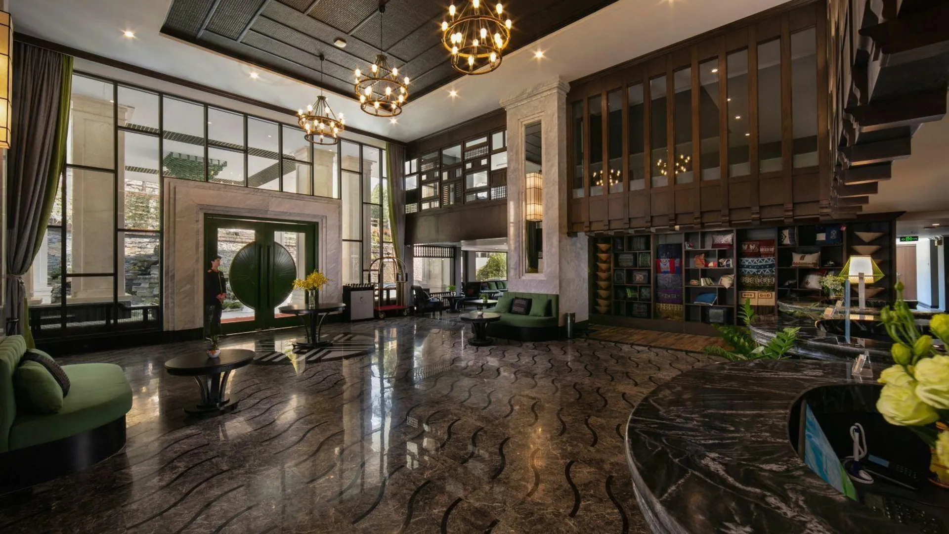 사파 피스타치오 호텔 사파 4성급 호텔 로비