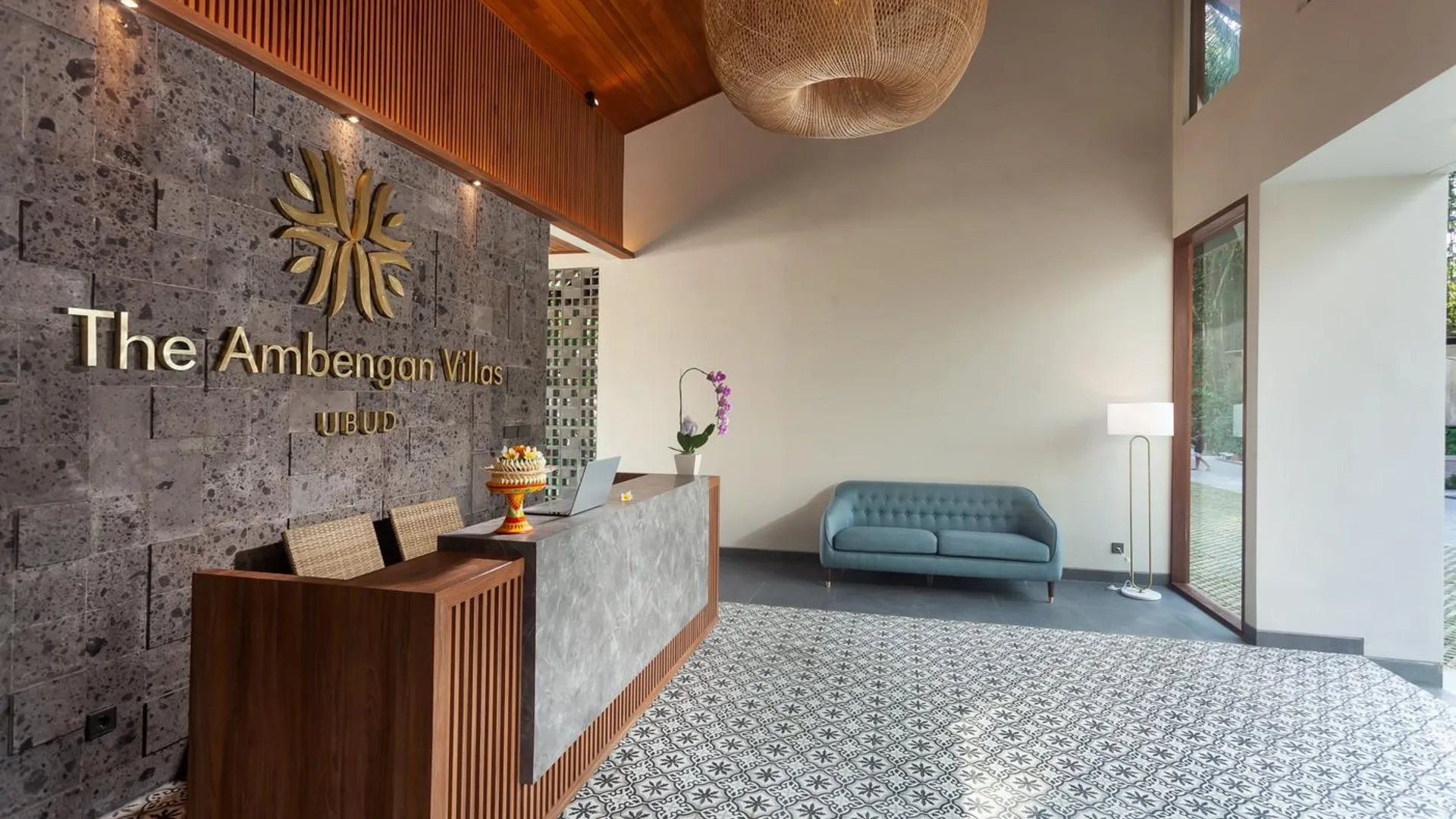 발리 디 앰벵안 빌라 우붓 바이 제뉴인호스트 호텔 수영장