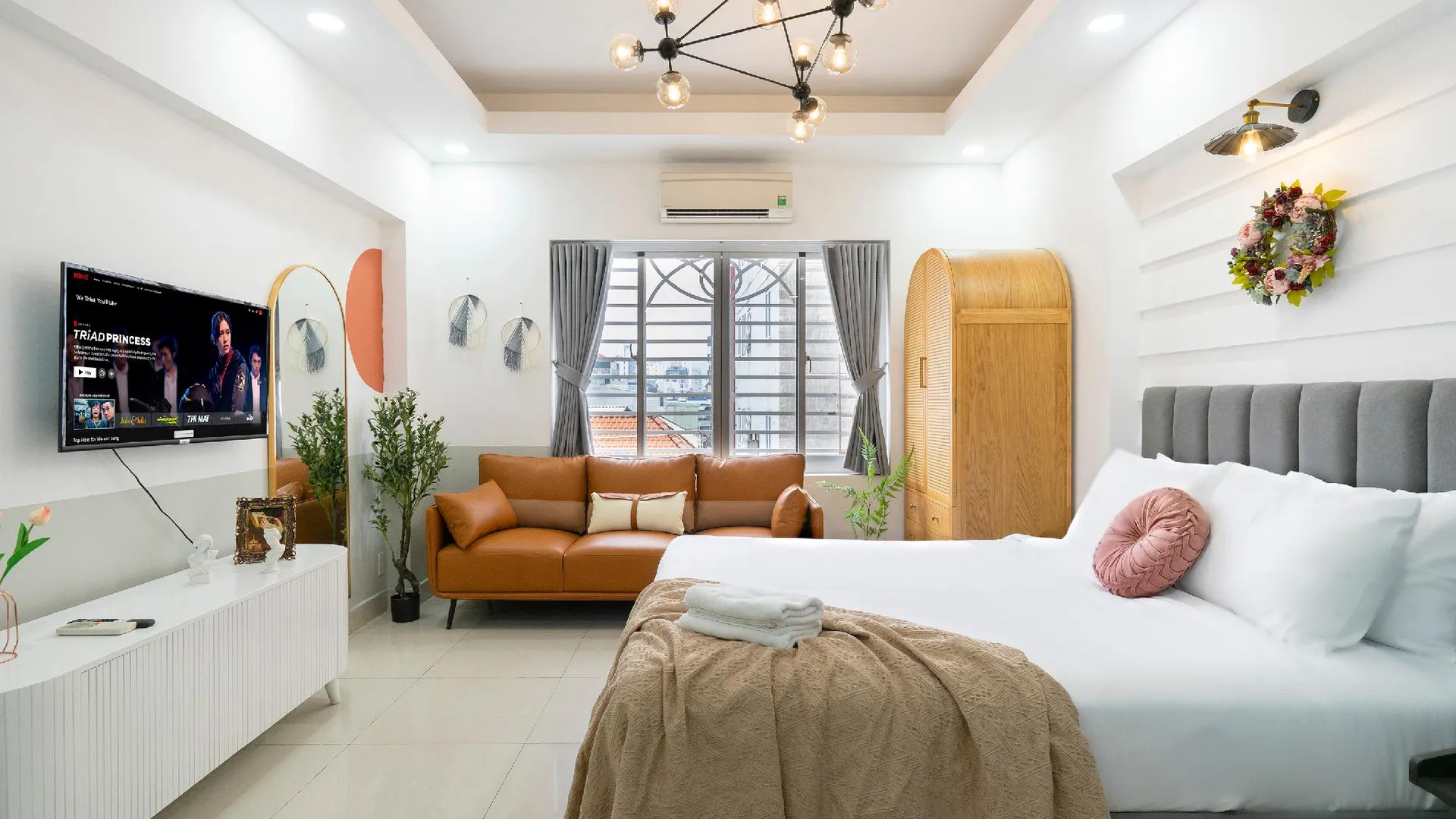 호치민 사지 처치뷰 홈 - 프리 네일스/헤어워시 4성급 게스트하우스 스위트룸