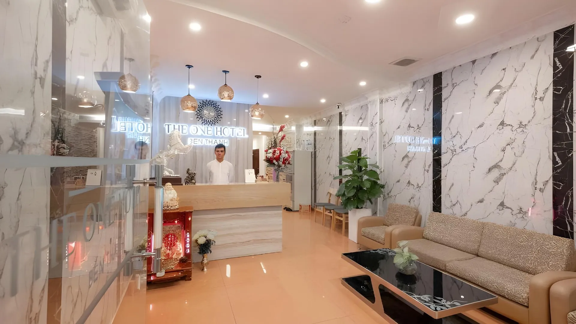 호치민 더 원 호텔 벤탄 3성급 호텔 로비