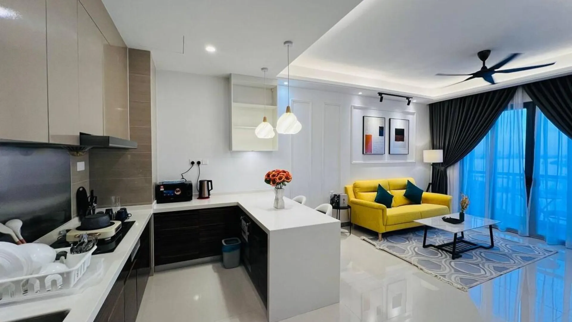 조호바루 / 조호르바루 Fancy Seaview 1BRunit at R&F Seine Region by ANJU 3성급 게스트하우스 레스토랑