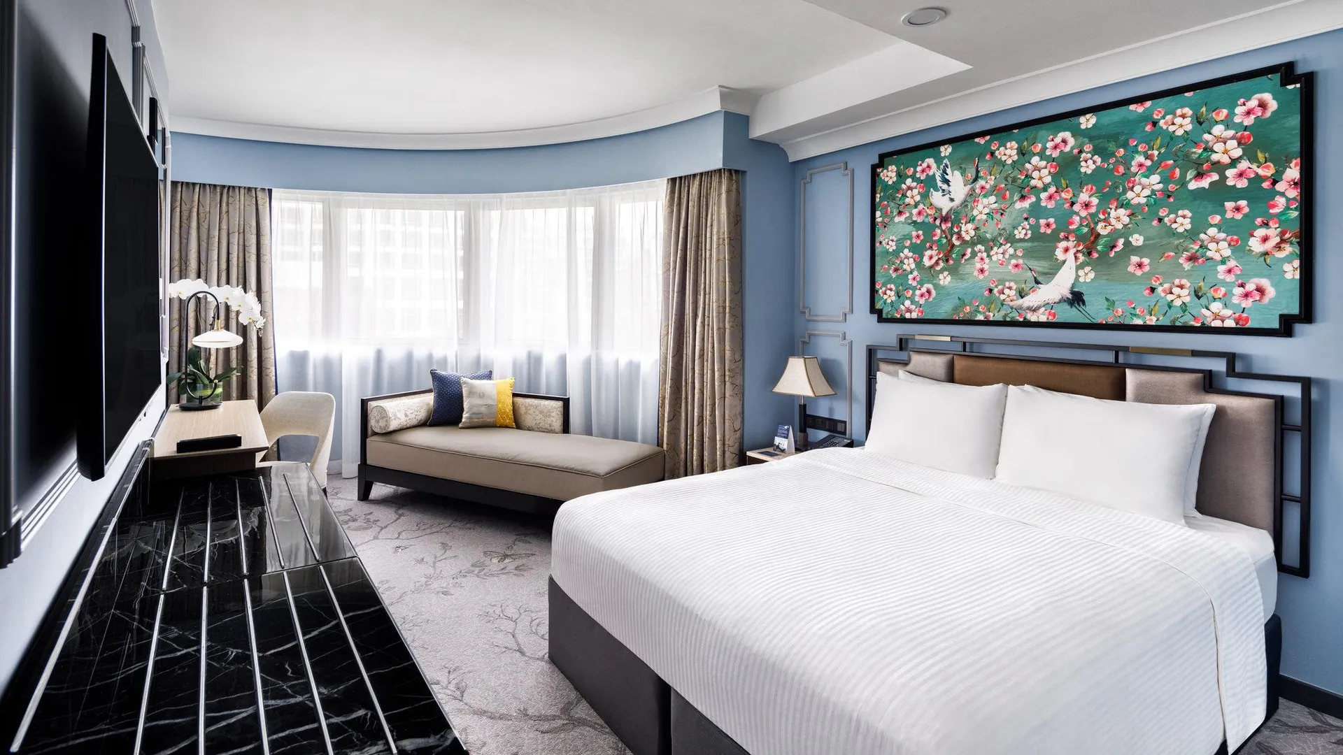 싱가포르 콥톤 킹스 호텔 싱가포르 4성급 호텔 스위트룸