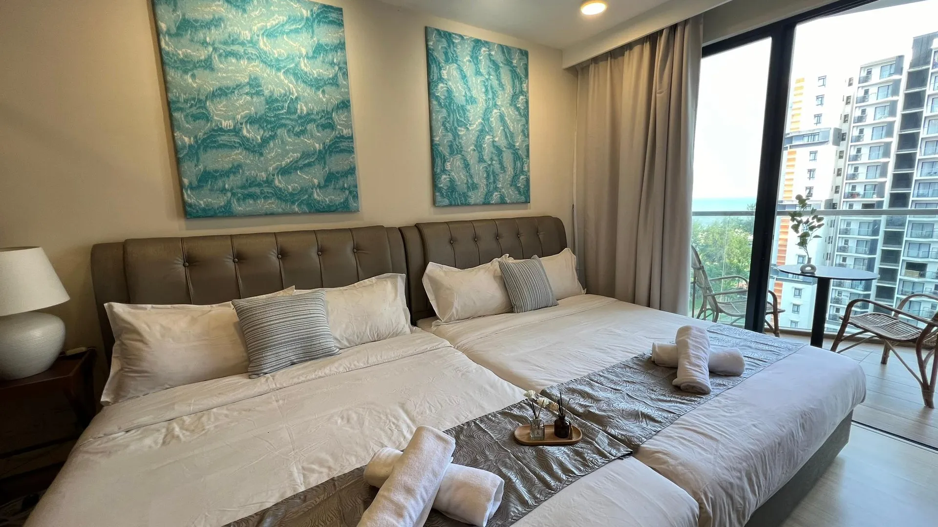 쿠안탄 VitaminSEA Seaview 6PAX Studio Netflix B-7-03 4성급 게스트하우스 스위트룸