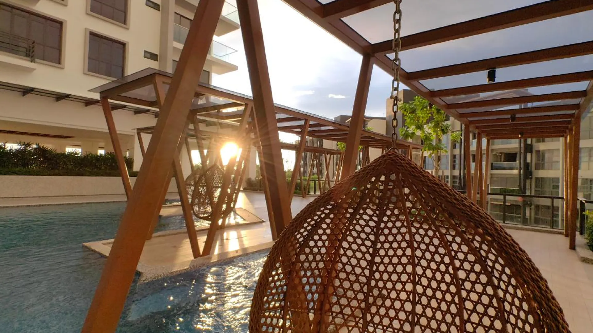 코타키나발루 크파얀의 아파트먼트 (28m², 침실 1개, 프라이빗 욕실 1개) 3성급 싱글룸 전망