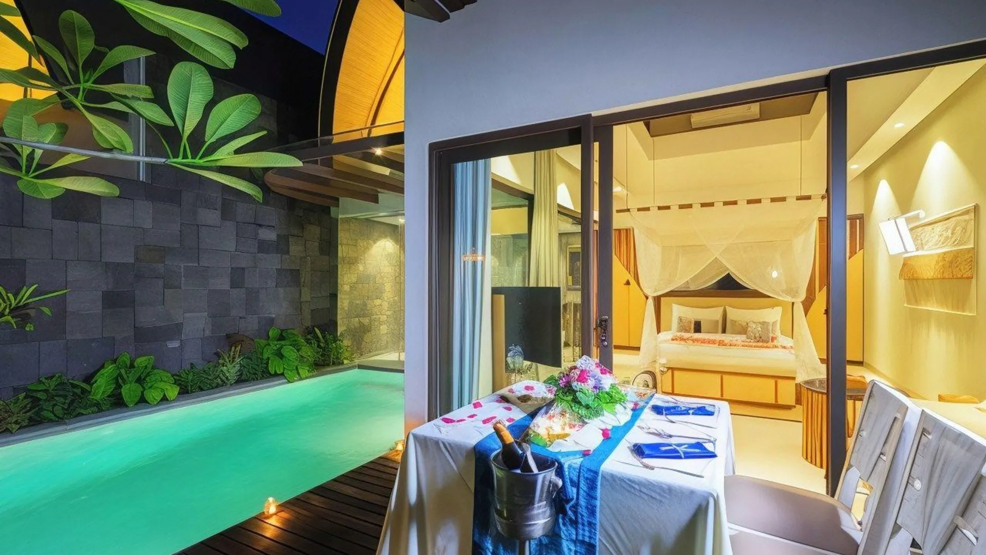 발리 랄라사 빌라 4성급 호텔 로비