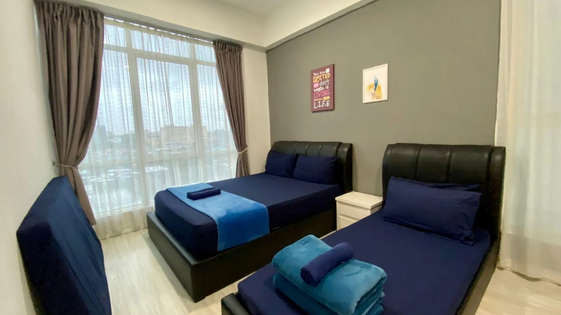 코타키나발루 탄중 아루의 아파트먼트 (68m², 침실 2개, 프라이빗 욕실 1개) 3성급 싱글룸 스위트룸