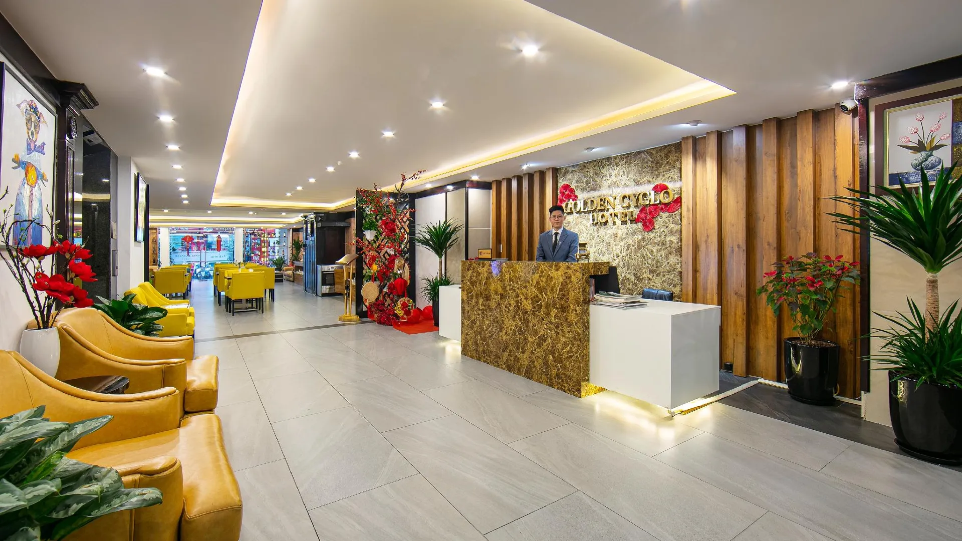 하노이 산 프리미엄 호텔 4성급 호텔 로비