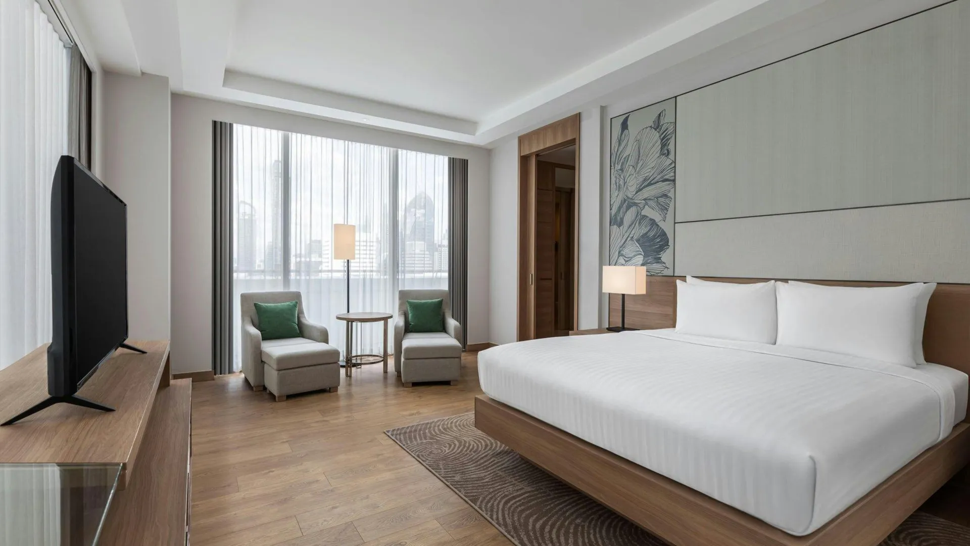 방콕 코트야드 바이 메리어트 방콕 4성급 호텔 스위트룸