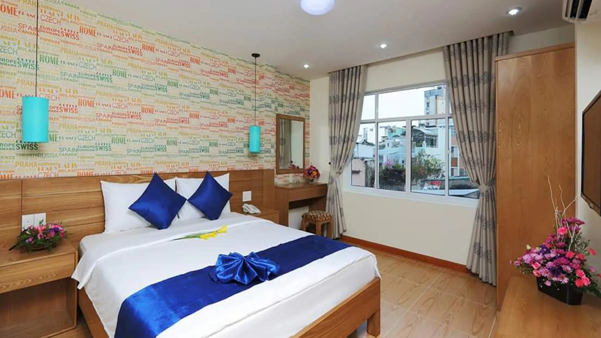 호치민 에일리언 가든 호텔 2성급 호텔 객실