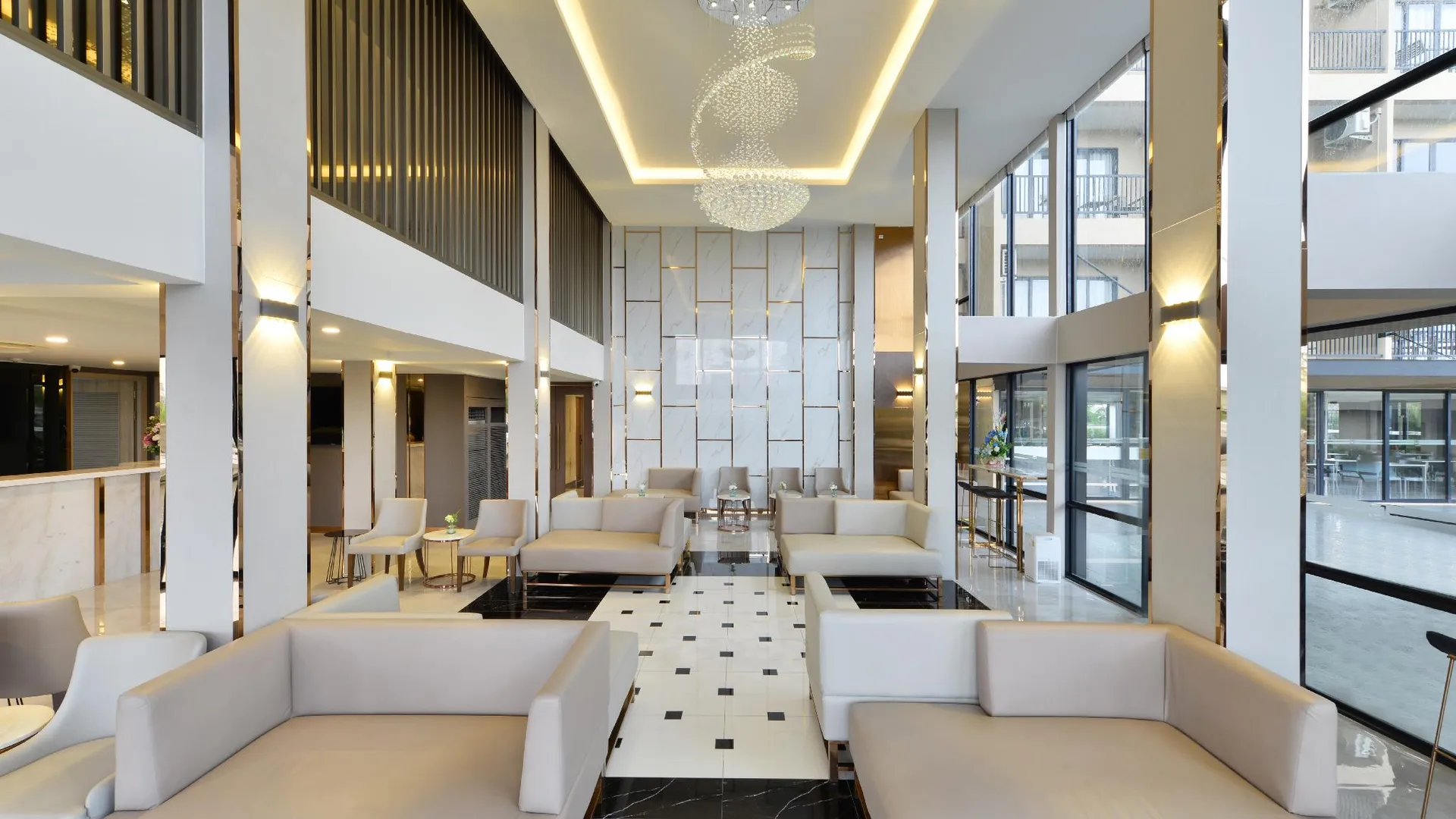 방콕 그랜드 BS 에어포트 호텔 수완나품 3성급 호텔 로비