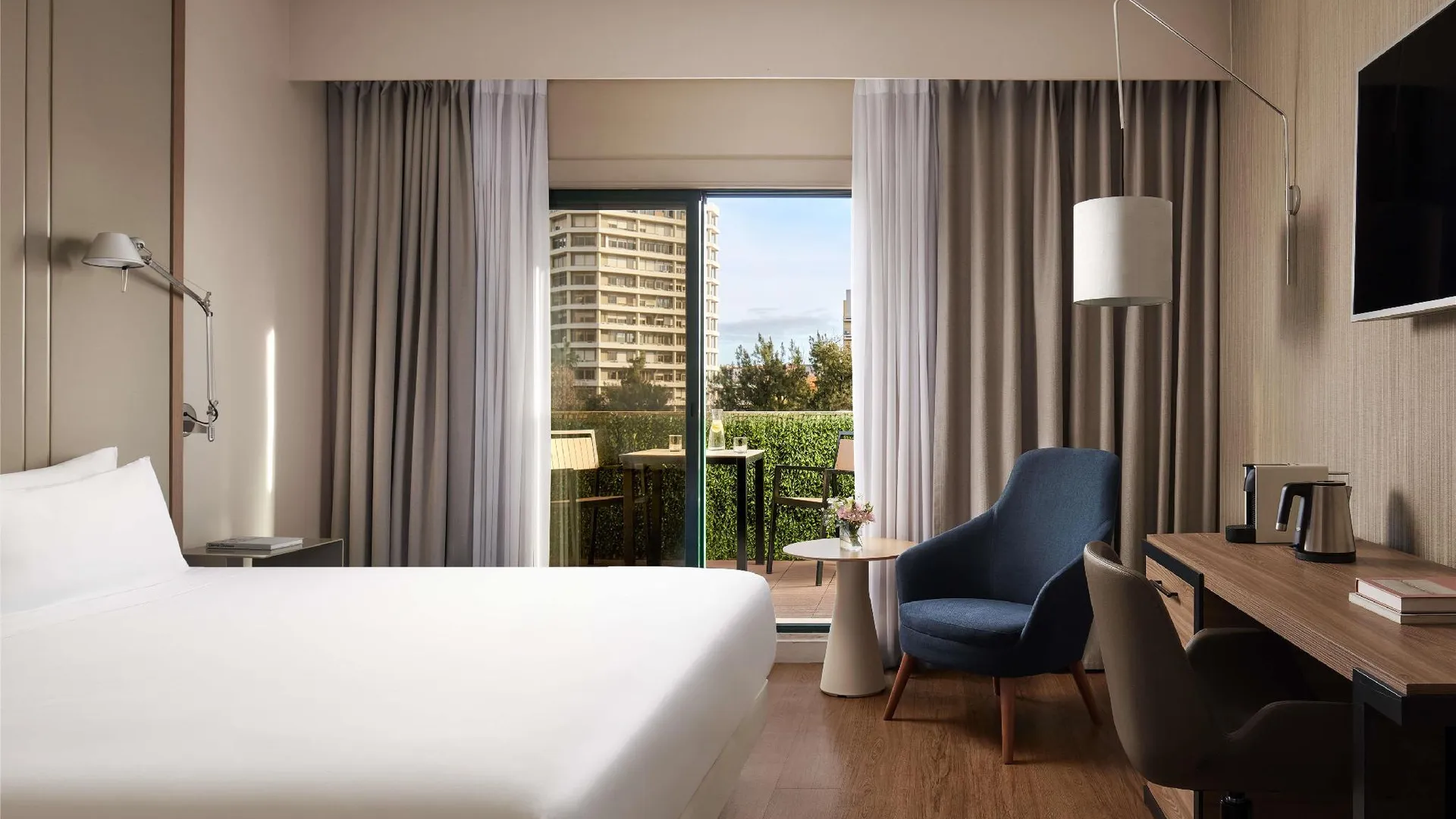 리스본 NH 캄포 그란데 4성급 호텔 전망