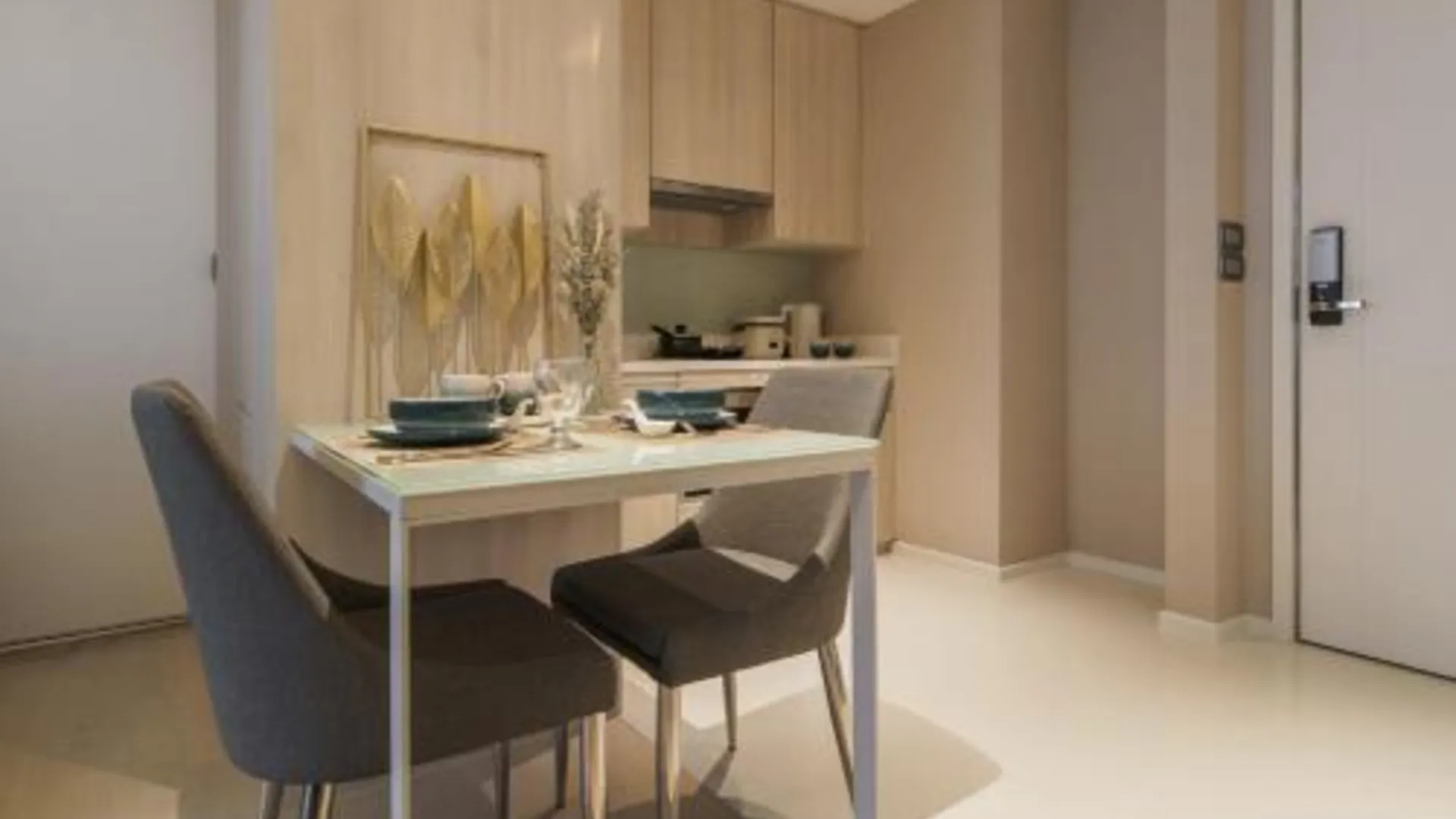 방콕 빠뚜남의 아파트먼트 (46m², 침실 1개, 프라이빗 욕실 1개) 4성급 게스트하우스 레스토랑