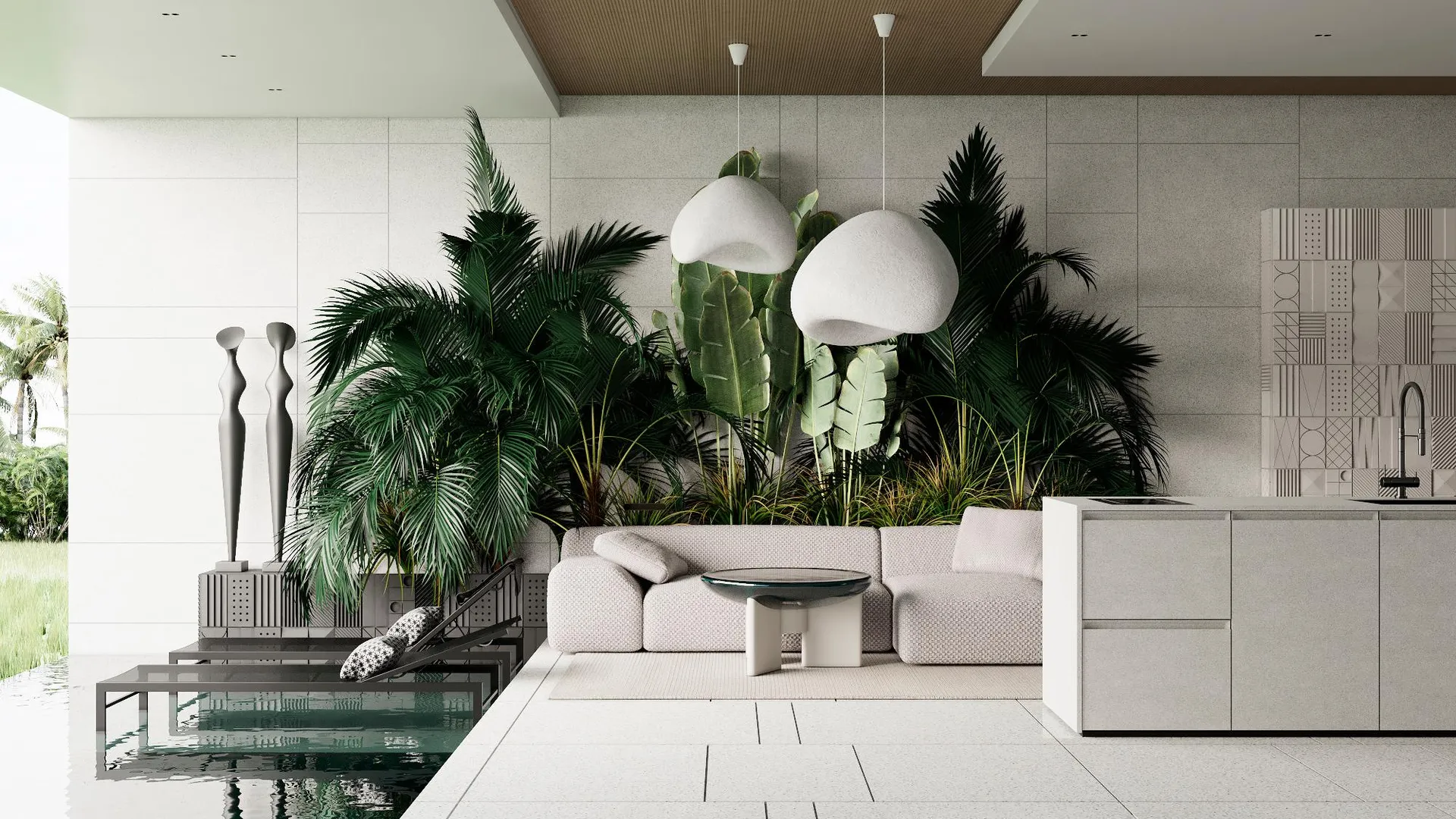 발리 그린 플로우 빌라 우붓 III 5성급 호텔 객실