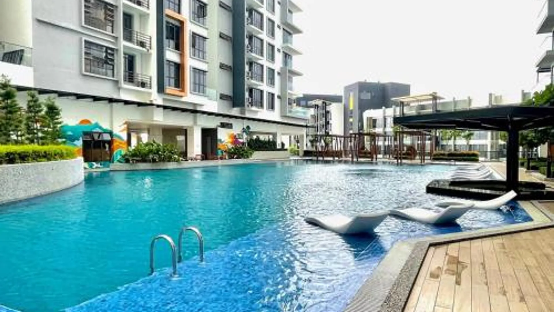 코타키나발루 크파얀의 프라이빗 하우스 (m², 침실 1개, 프라이빗 욕실 1개) 3성급 게스트하우스 로비