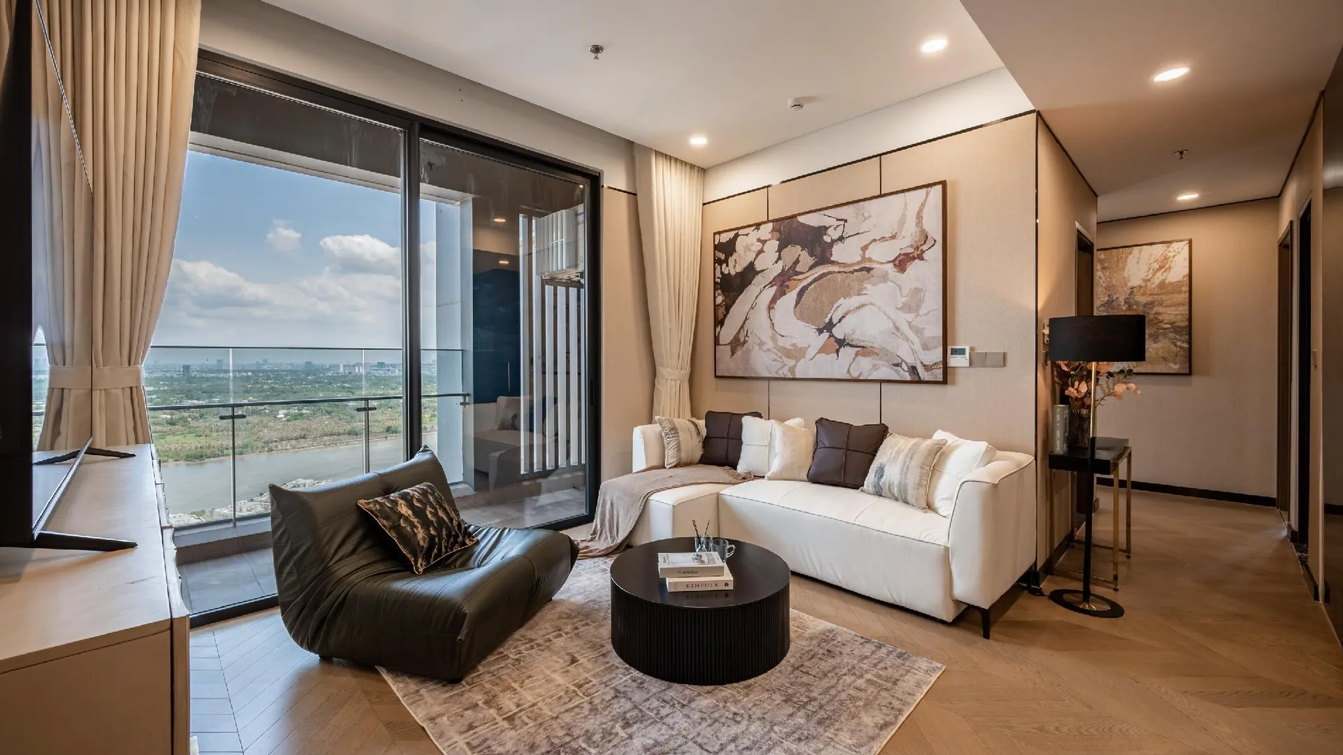 호치민 루미에르 리버사이드 레이몬드 홀름 아파트먼트 인 타오 디엔 5성급 호텔 스위트룸