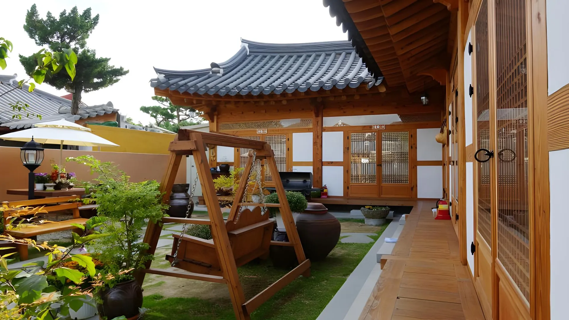 전주 전주 한옥 마을 숙박 더머뭄 4성급 게스트하우스 로비