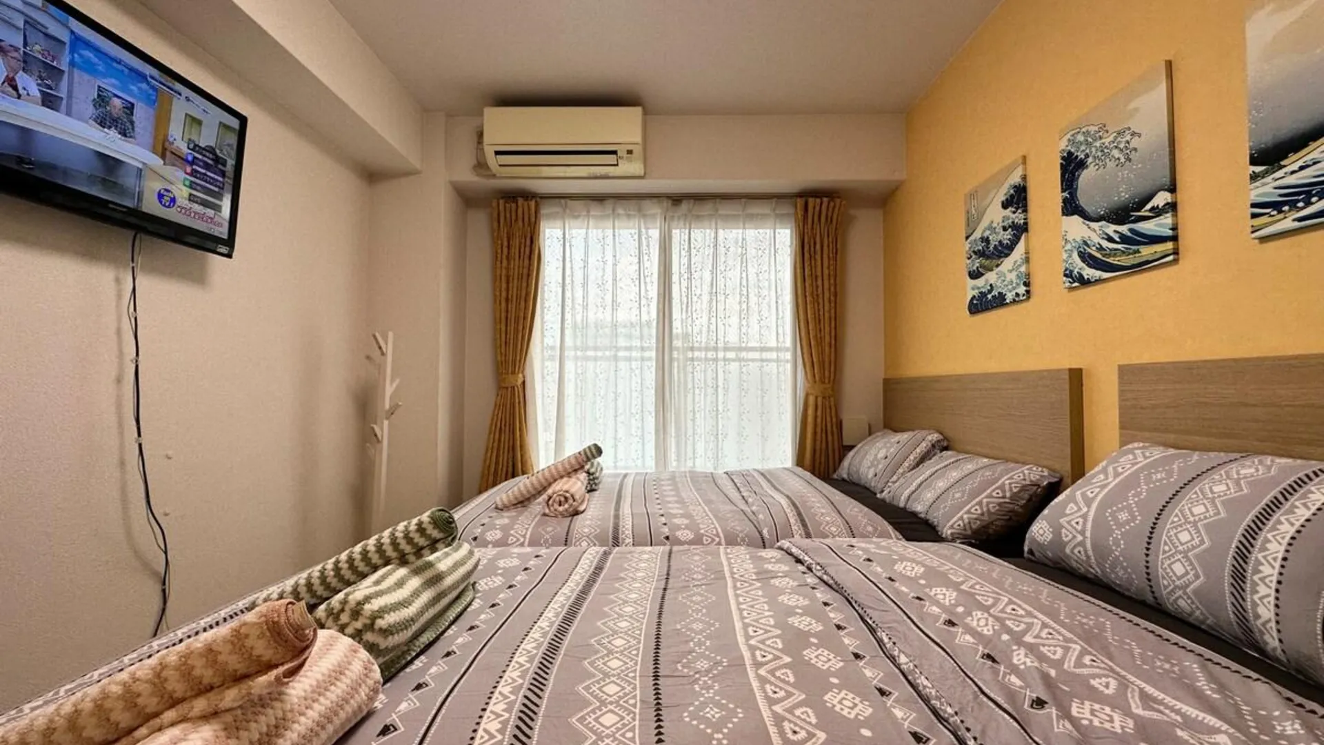 오사카 A「高级公寓」天下茶屋站步行3分！电车2站5分直达心斋桥/道顿堀/黑门市场，机场直达，可住4人411 4성급 게스트하우스 스위트룸