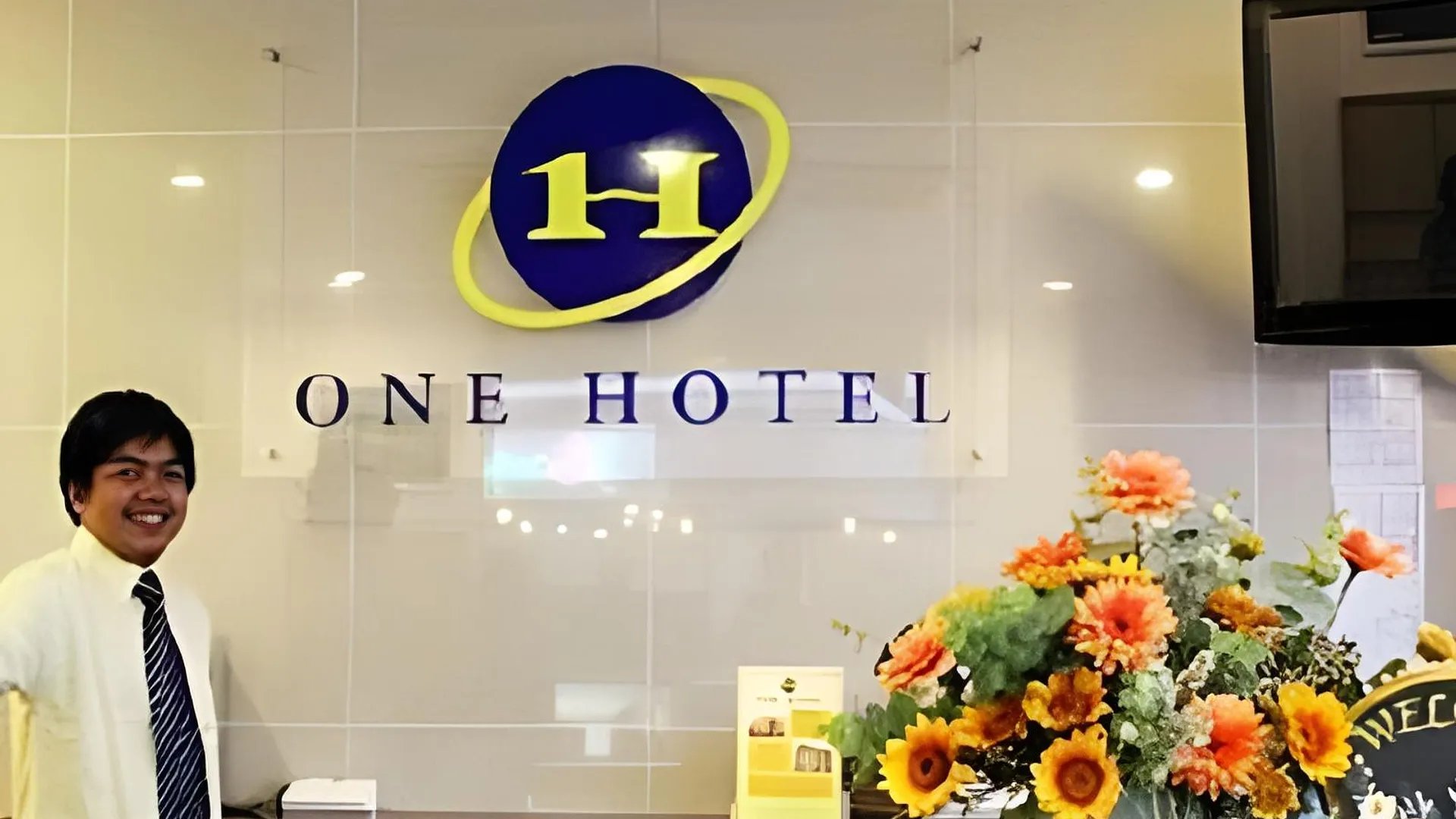 코타키나발루 원 호텔 린타스 자야 2성급 호텔 로비