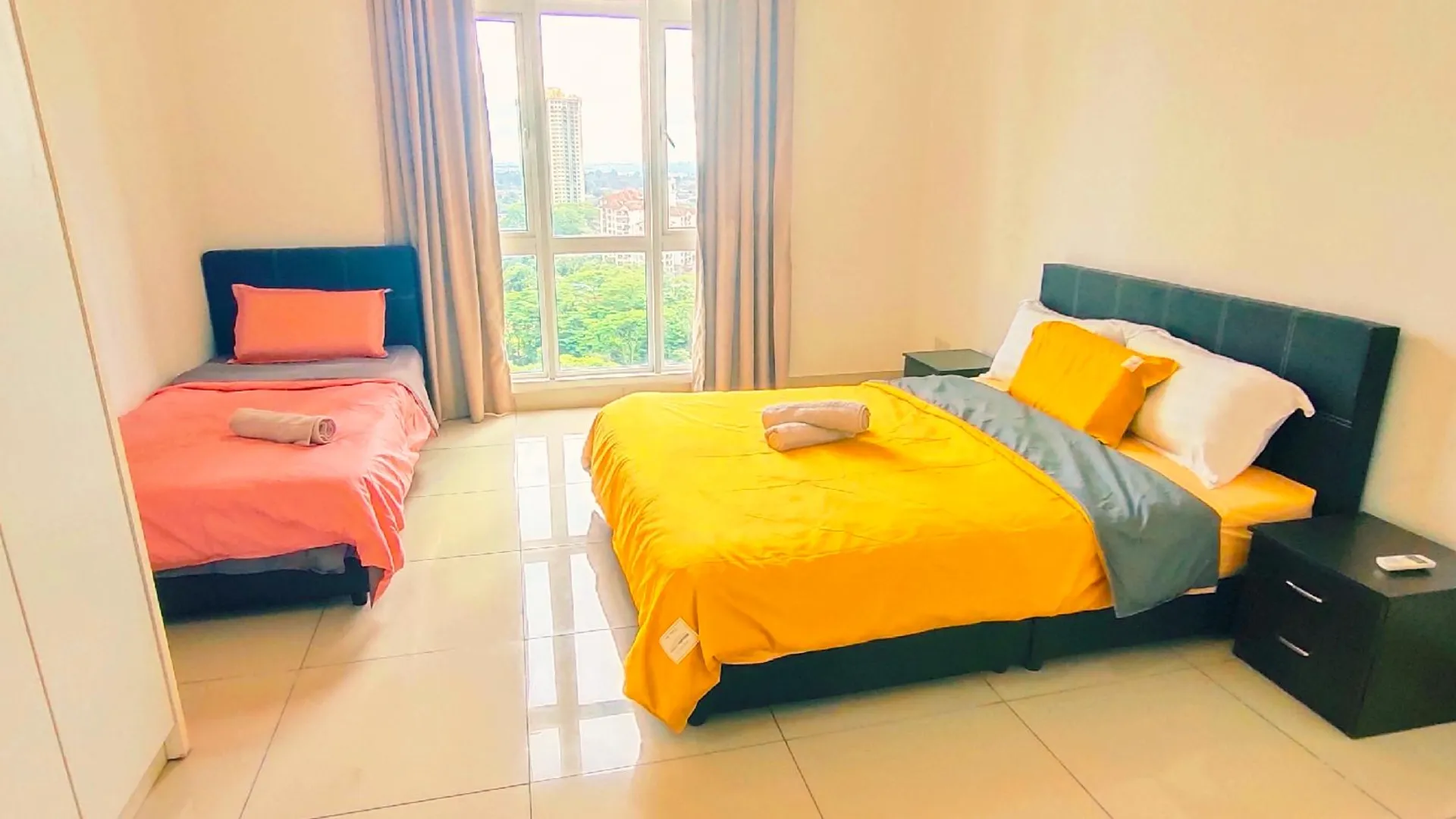 조호바루 / 조호르바루 조호바루의 아파트먼트 (100m², 침실 3개, 프라이빗 욕실 2개) 2성급 싱글룸 객실