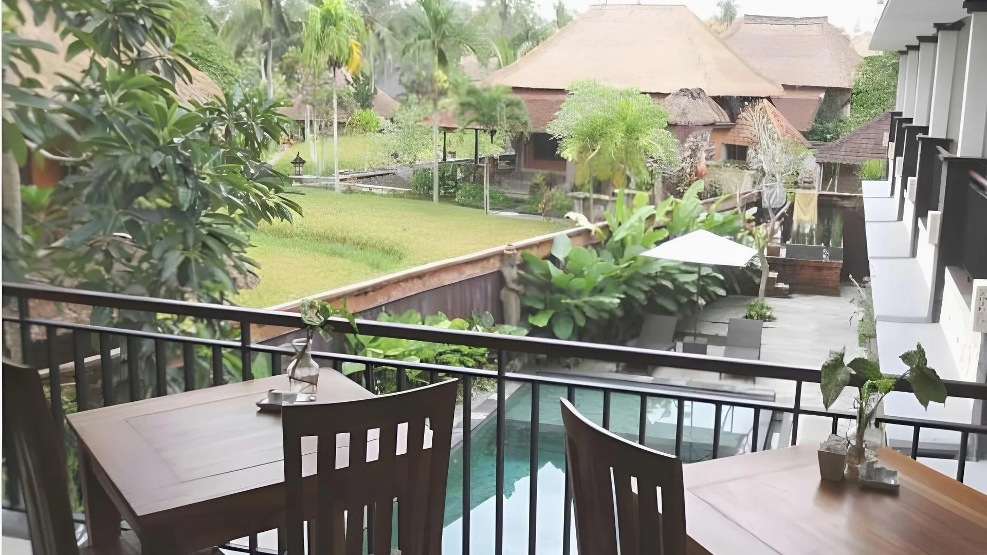 발리 카만다니 호텔 우붓 3성급 호텔 레스토랑