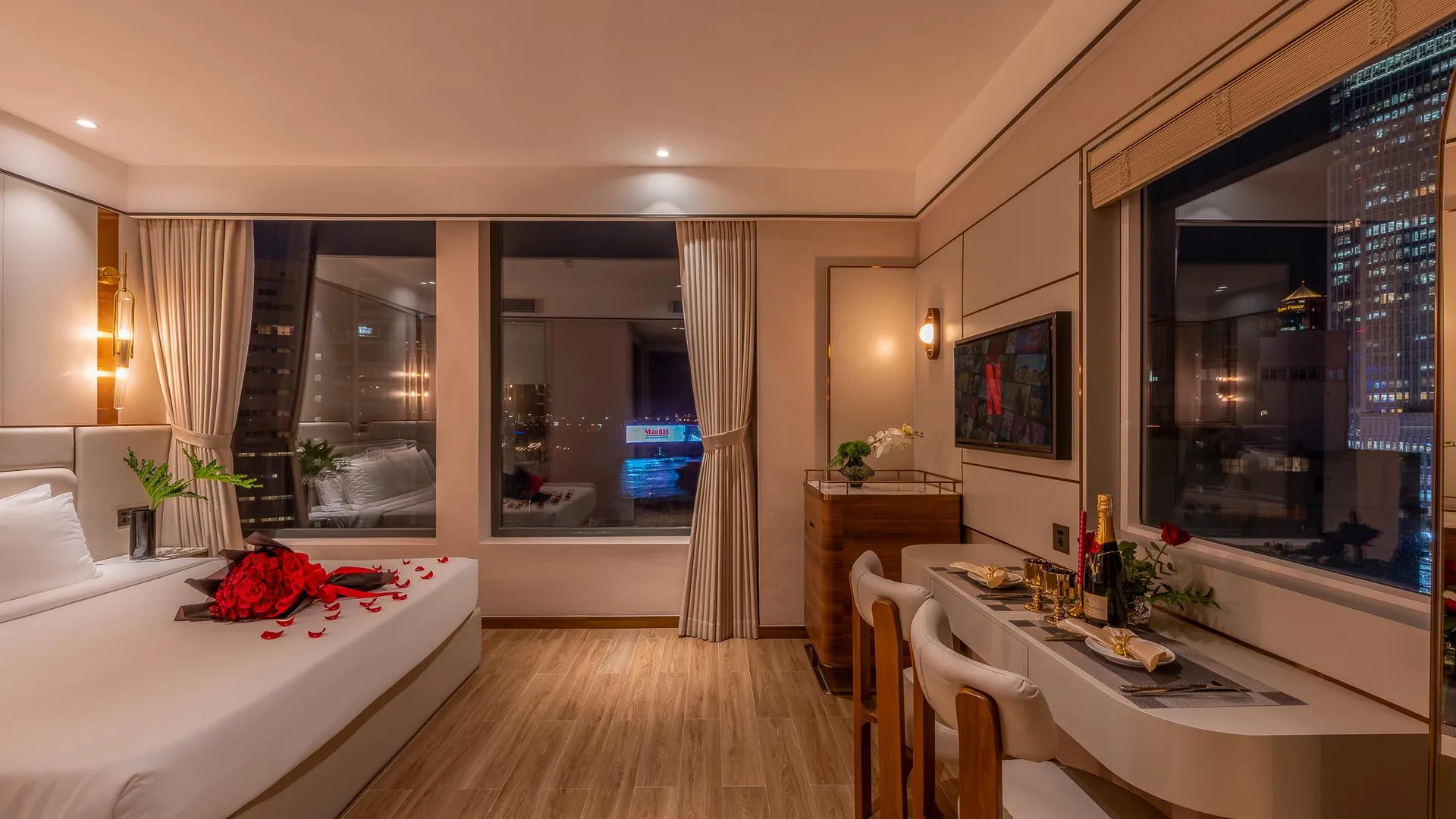 호치민 아도라 미라 호텔 4성급 호텔 스위트룸