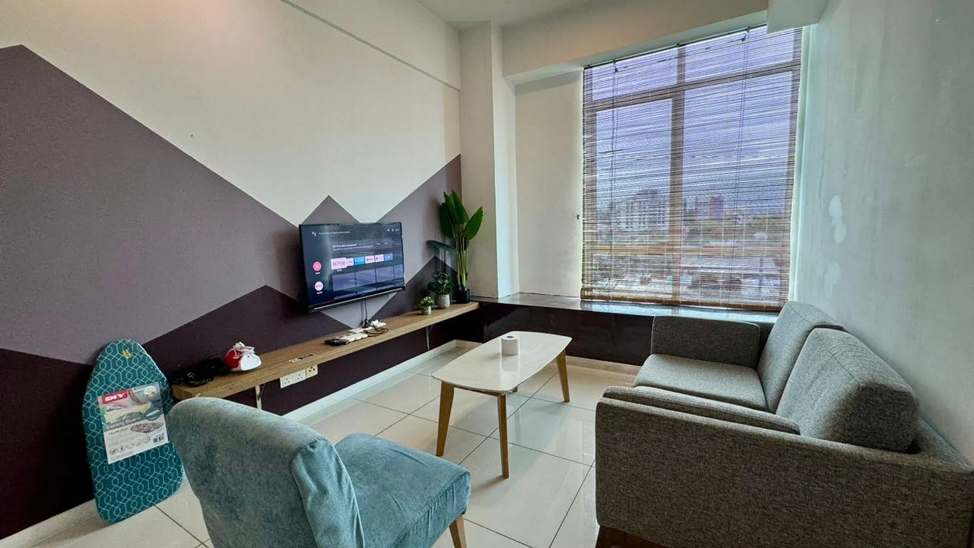 코타키나발루 쿠알라 펜유의 아파트먼트 (68m², 침실 2개, 프라이빗 욕실 1개) 3성급 싱글룸 객실