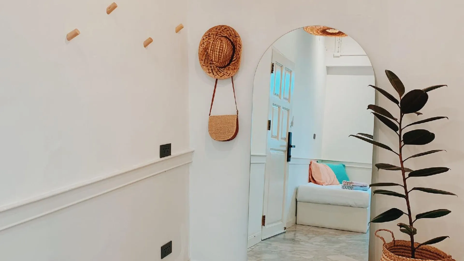 방콕 카오산의 아파트먼트 (40m², 침실 1개, 프라이빗 욕실 1개) 2성급 싱글룸 로비