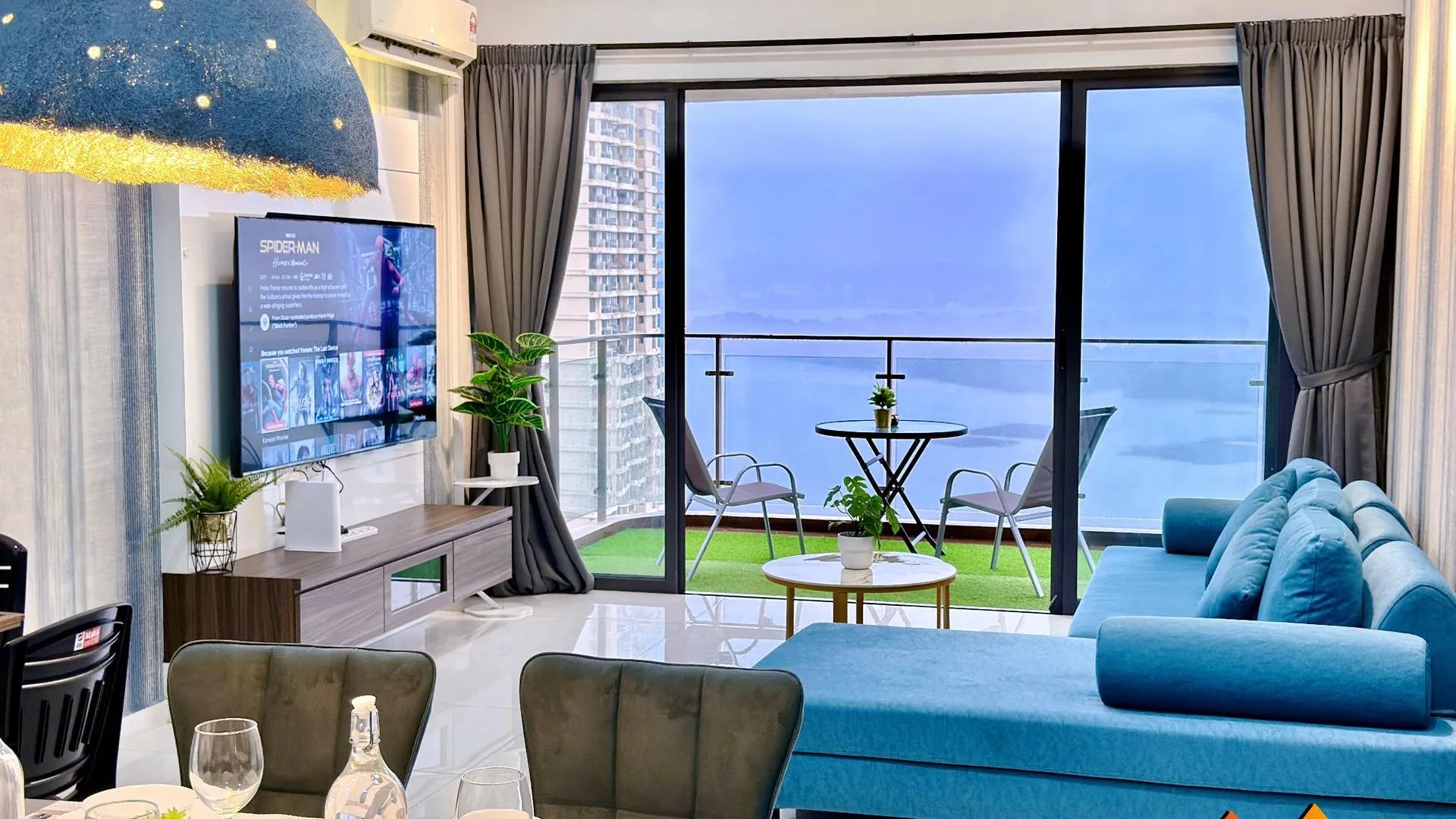 조호바루 / 조호르바루 풀씨뷰 컨트리 가든 6-13인 스마트 TV 70인치 위드 넷플릭스 -CG- 5성급 게스트하우스 객실