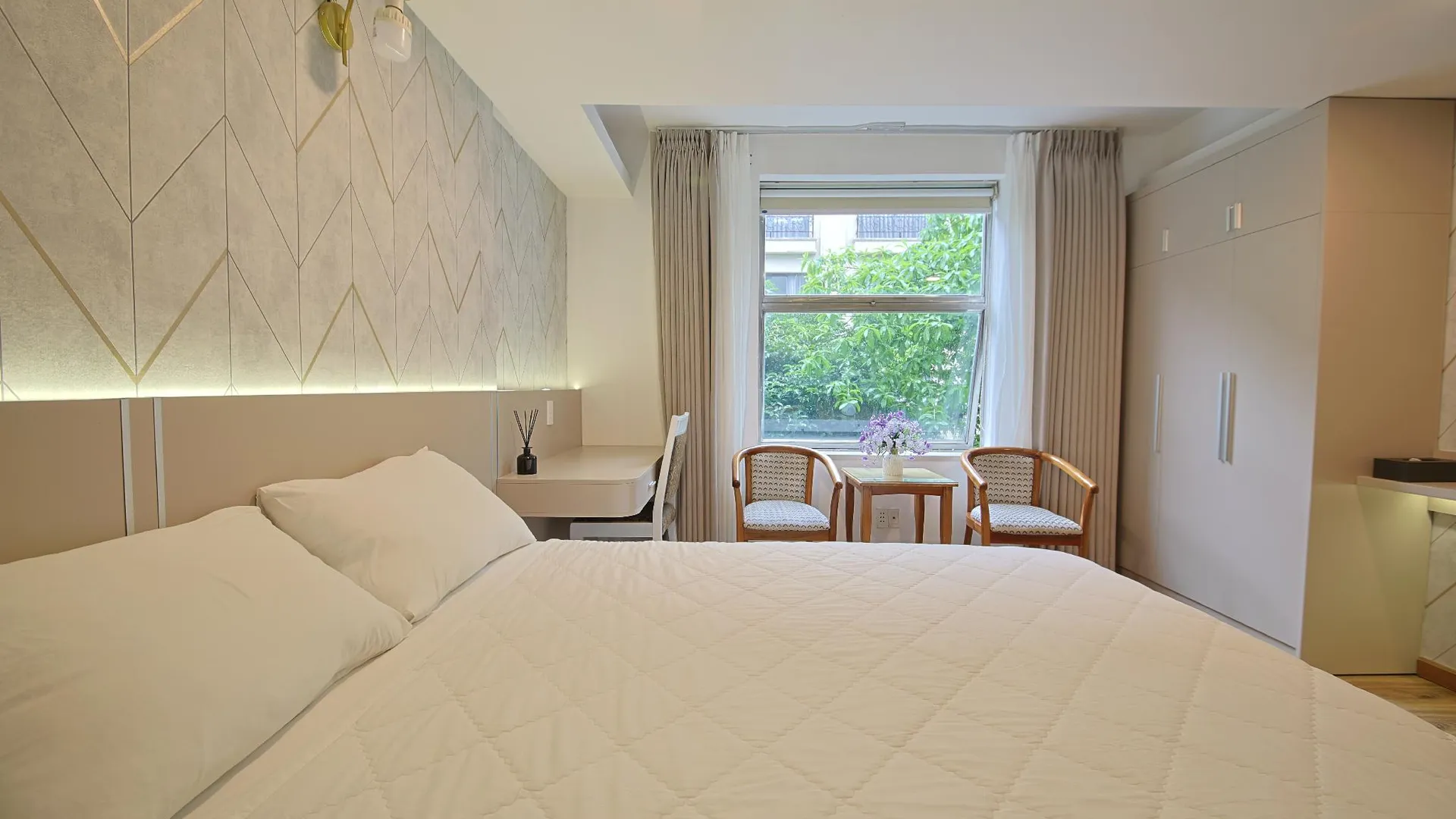 호치민 다오지아 2 호텔 아파트먼트-셀프 체크인 1성급 호텔 객실