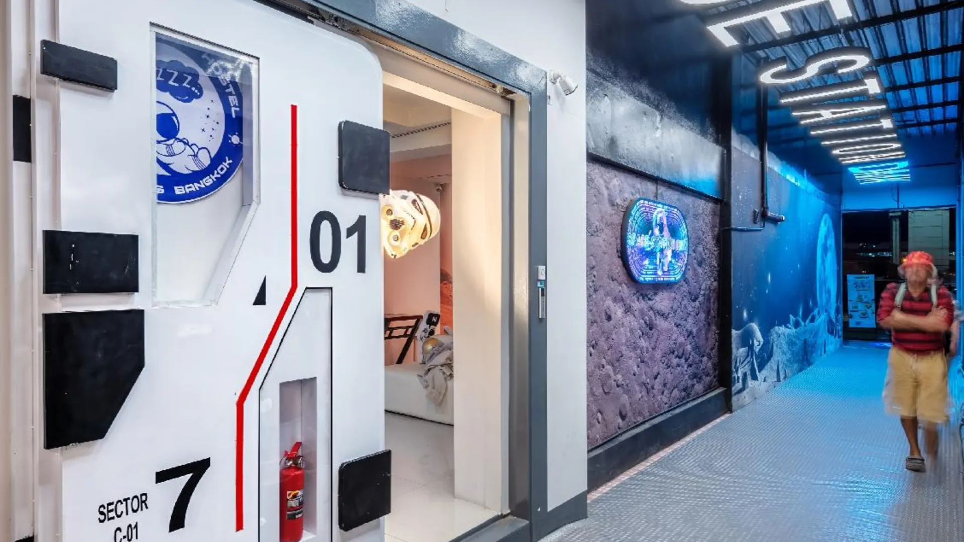 방콕 스페이스 스테이션 호스텔 2성급 호텔 객실