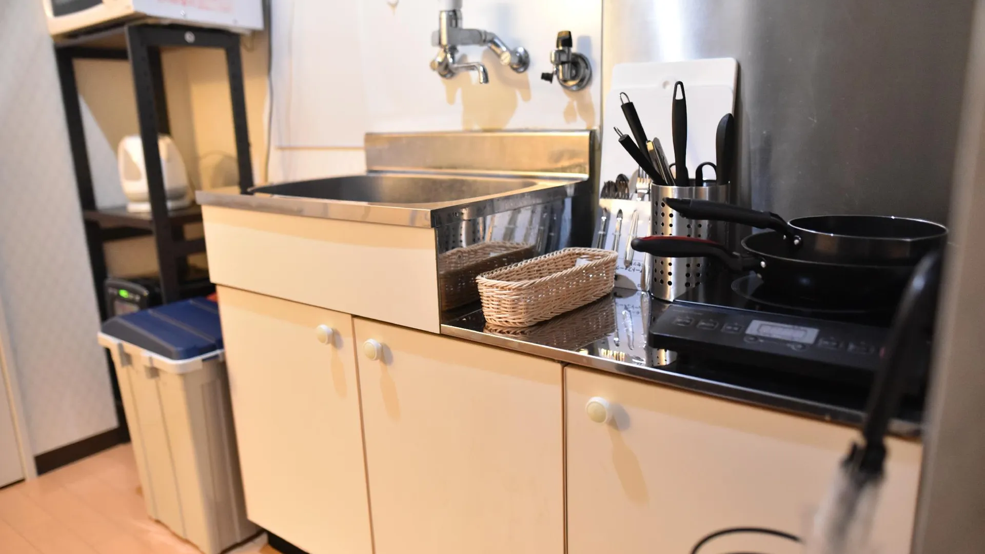 오사카 신사이바시의 프라이빗 하우스 (45m², 침실 3개, 프라이빗 욕실 3개) 2성급 싱글룸 로비