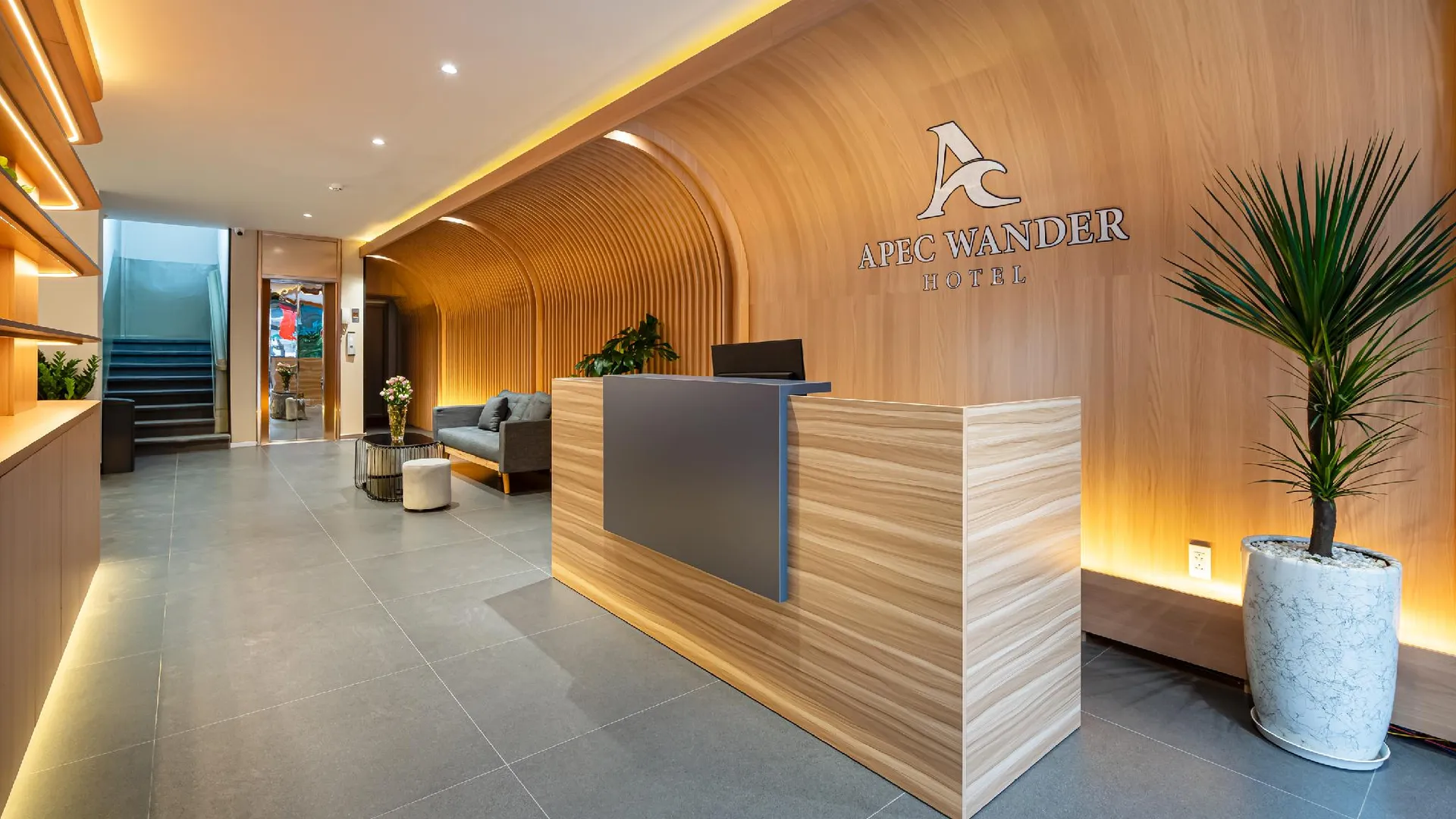 호치민 APEC 원더 호텔 3성급 호텔 로비
