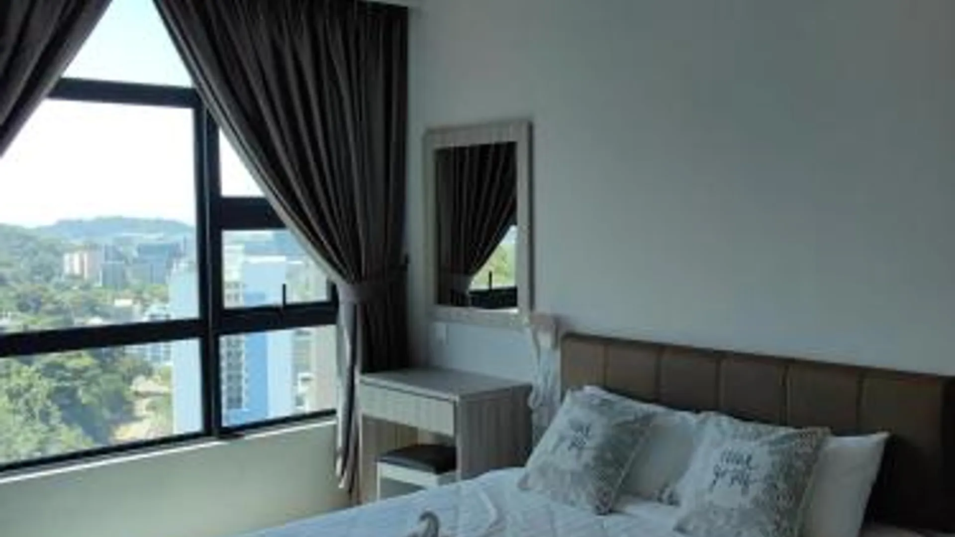 코타키나발루 중심 업무 지구 (CBD)의 아파트먼트 (52m², 침실 2개, 프라이빗 욕실 1개) 4성급 게스트하우스 전망