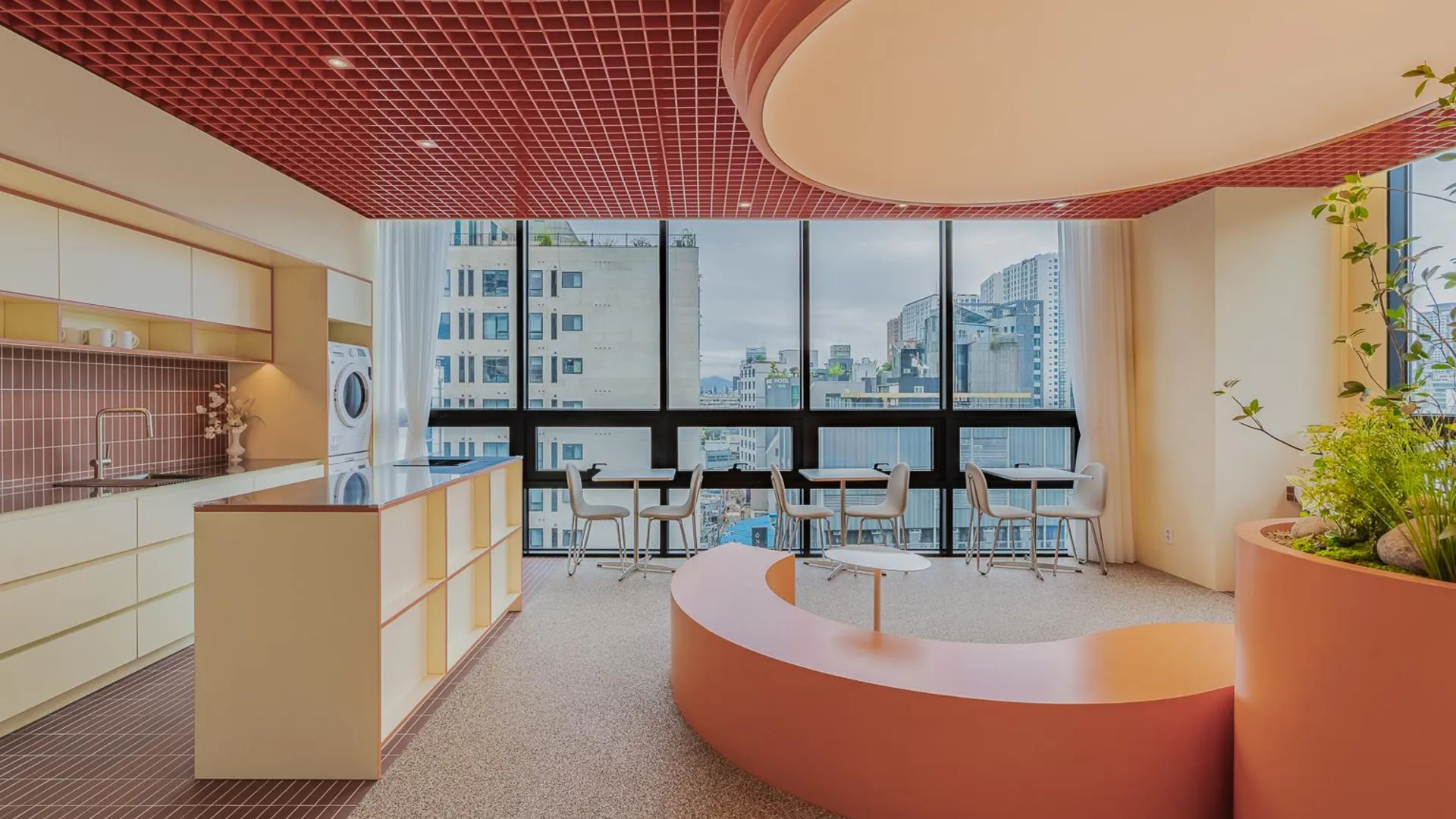 서울 더 익스테이 라운지 종로 호텔 로비