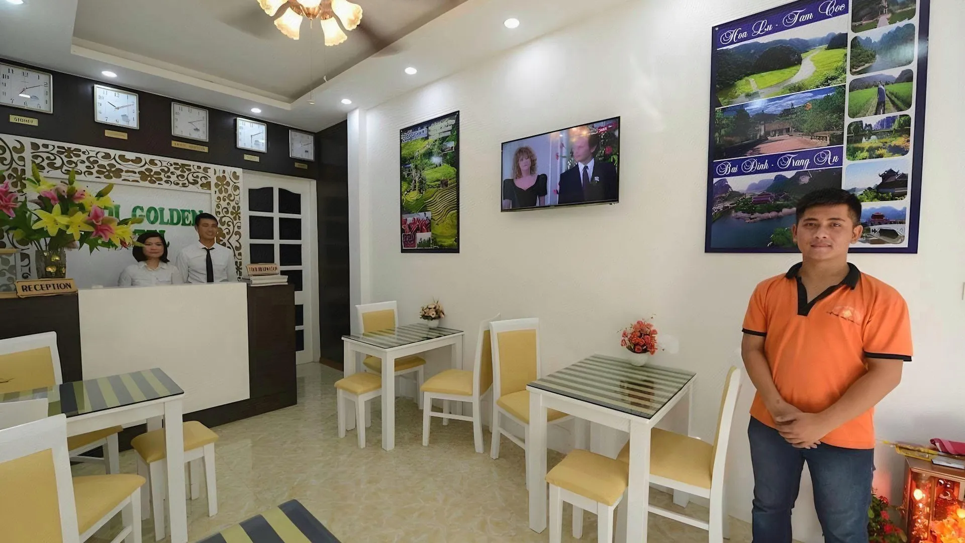 하노이 하노이 골든 호스텔 2성급 호텔 레스토랑