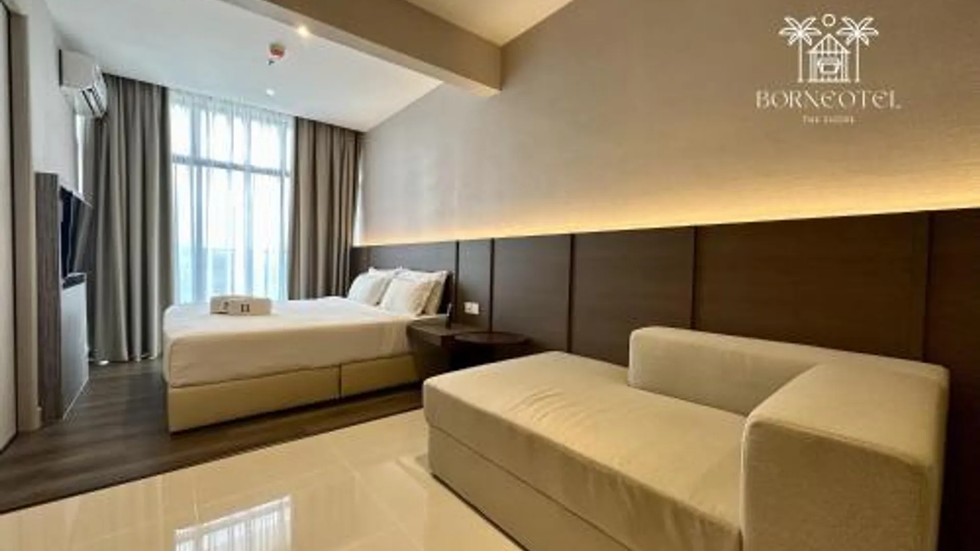 코타키나발루 보르네오텔 더 쇼어 KK 바이 CHG 3성급 호텔 스위트룸